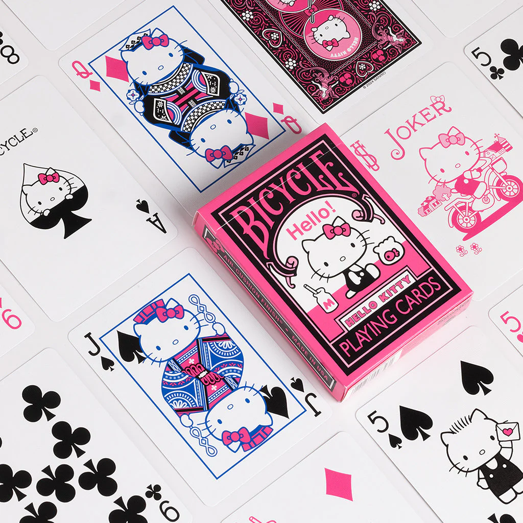 Bicycle Hello Kitty Black & Pink Playing Cards - Image 2