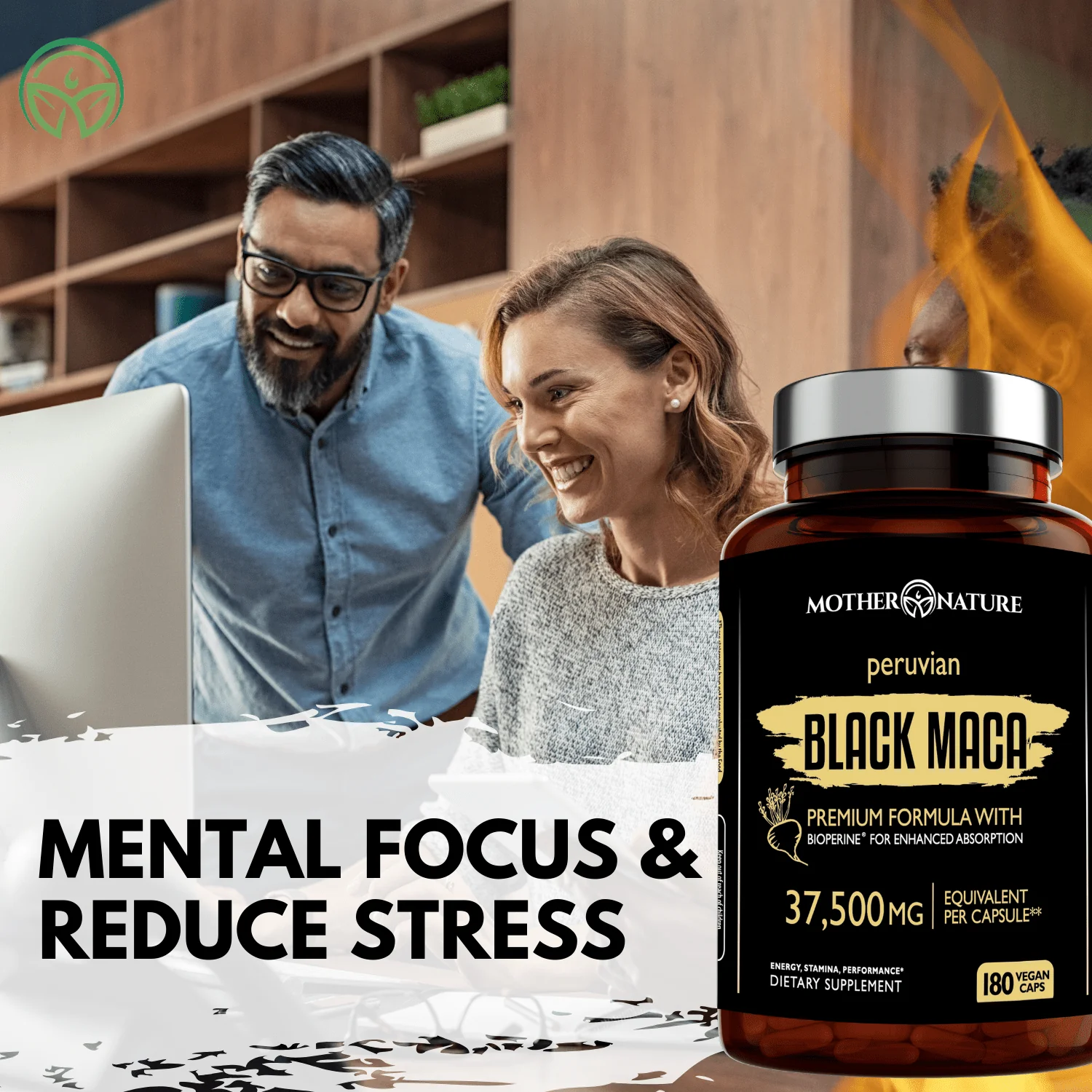 Black Maca Capsules 37,500 mg by Mother Nature Organics - Image 11