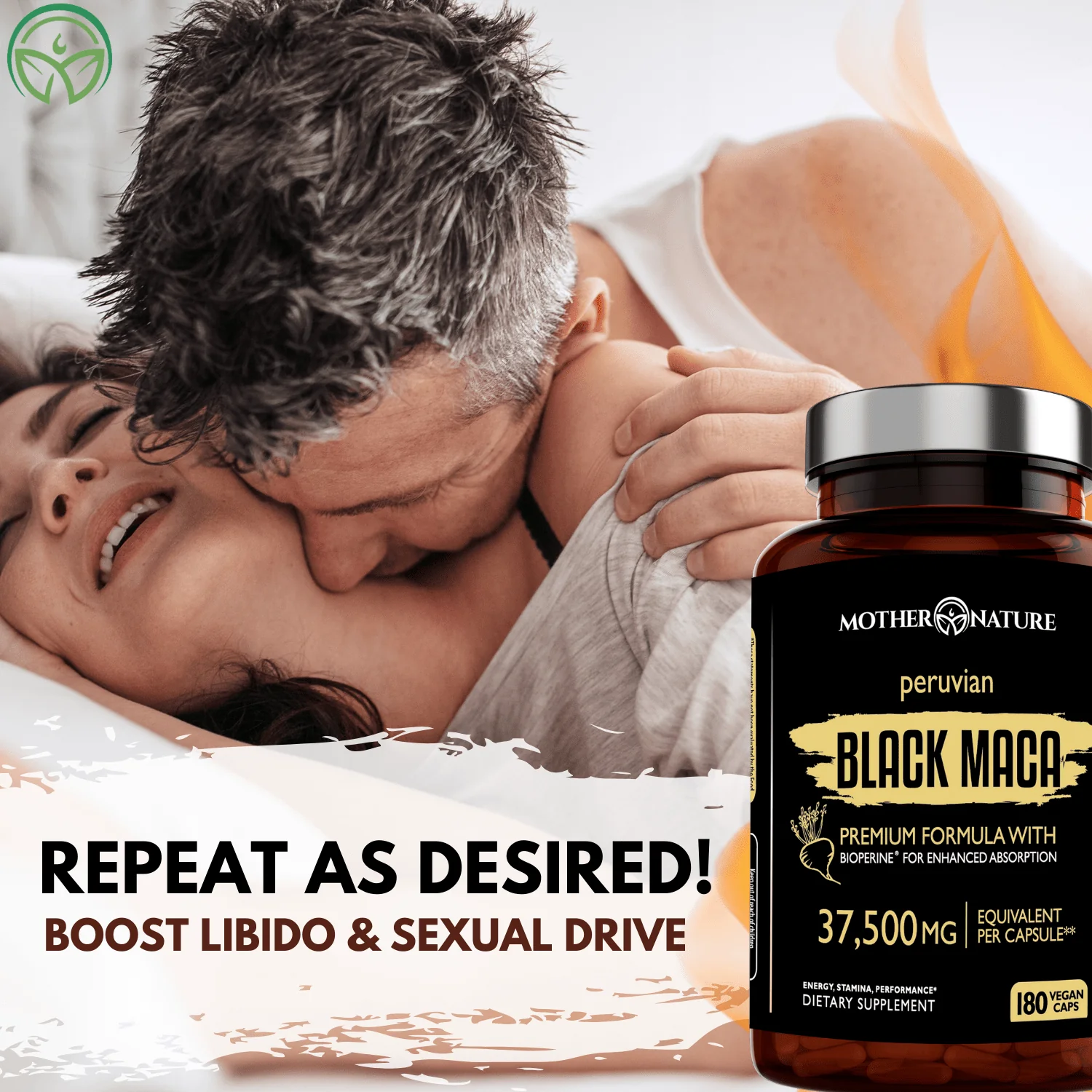 Black Maca Capsules 37,500 mg by Mother Nature Organics - Image 8
