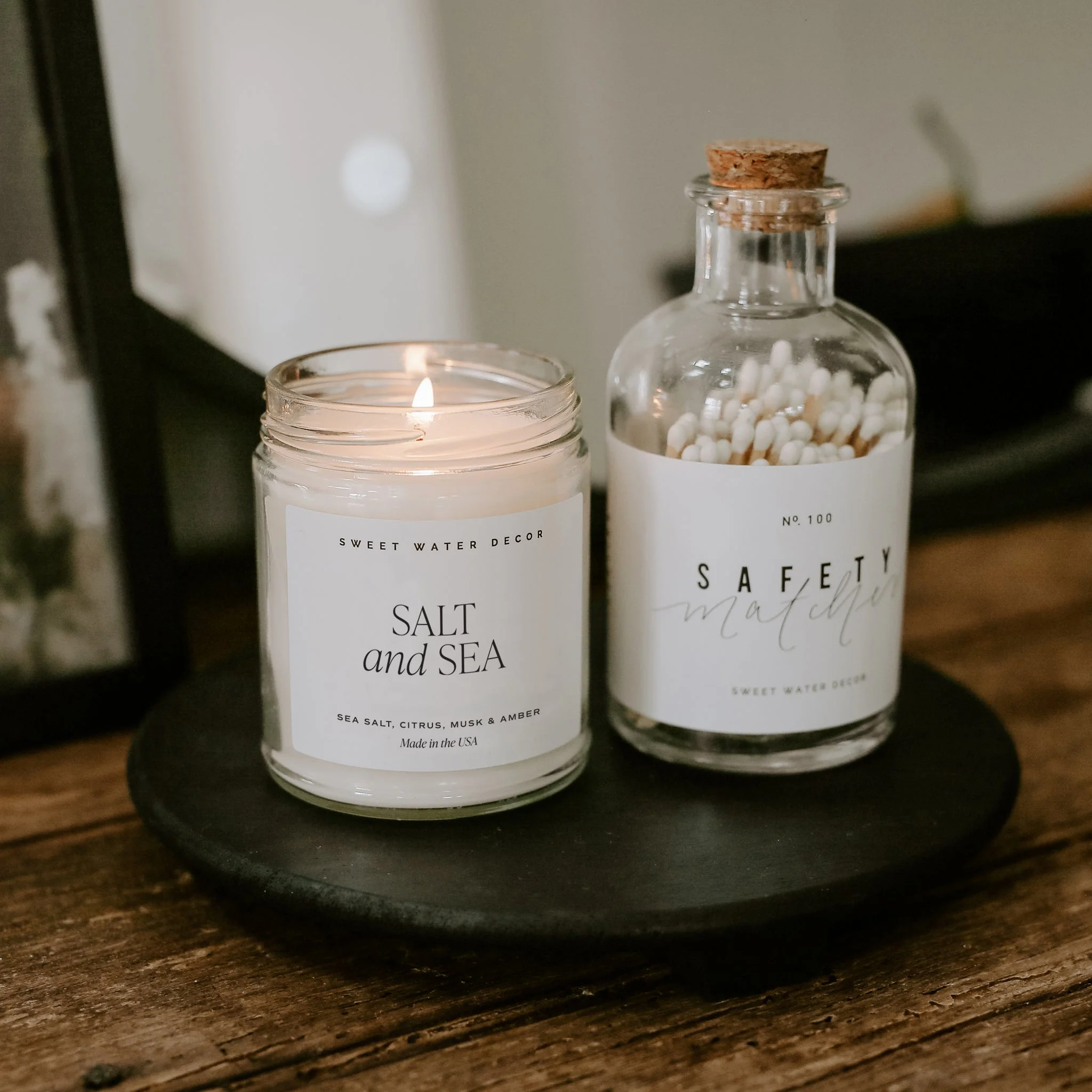 Black Pedestal Stand by Sweet Water Decor - Image 2