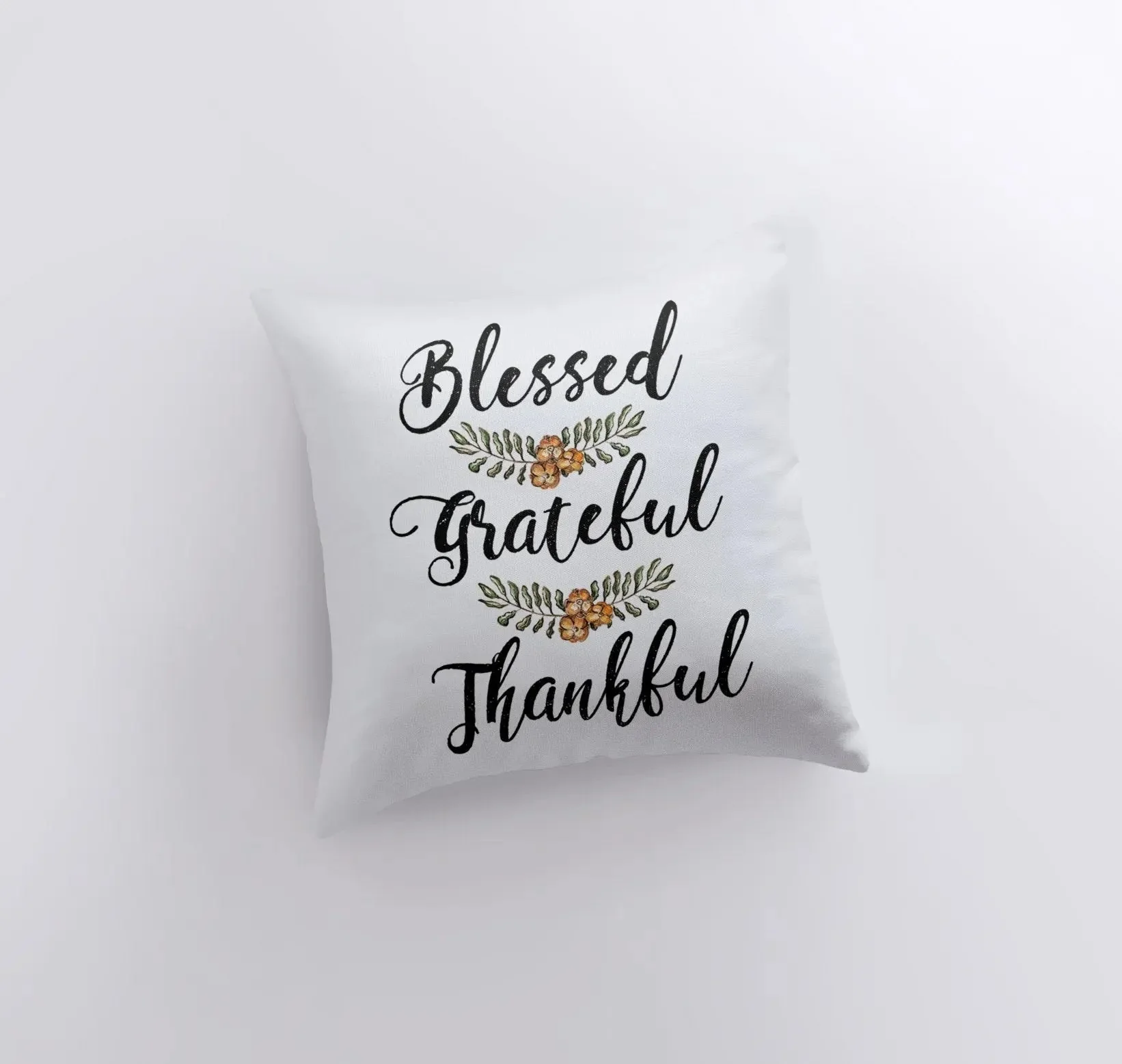 Blessed Grateful Thankful | Pillow Cover | Fall Decor | Cabin Decor Ideas | Fall Decoration | Thanksgiving Decor | Primitive Decor | Gift by UniikPillows - Image 3