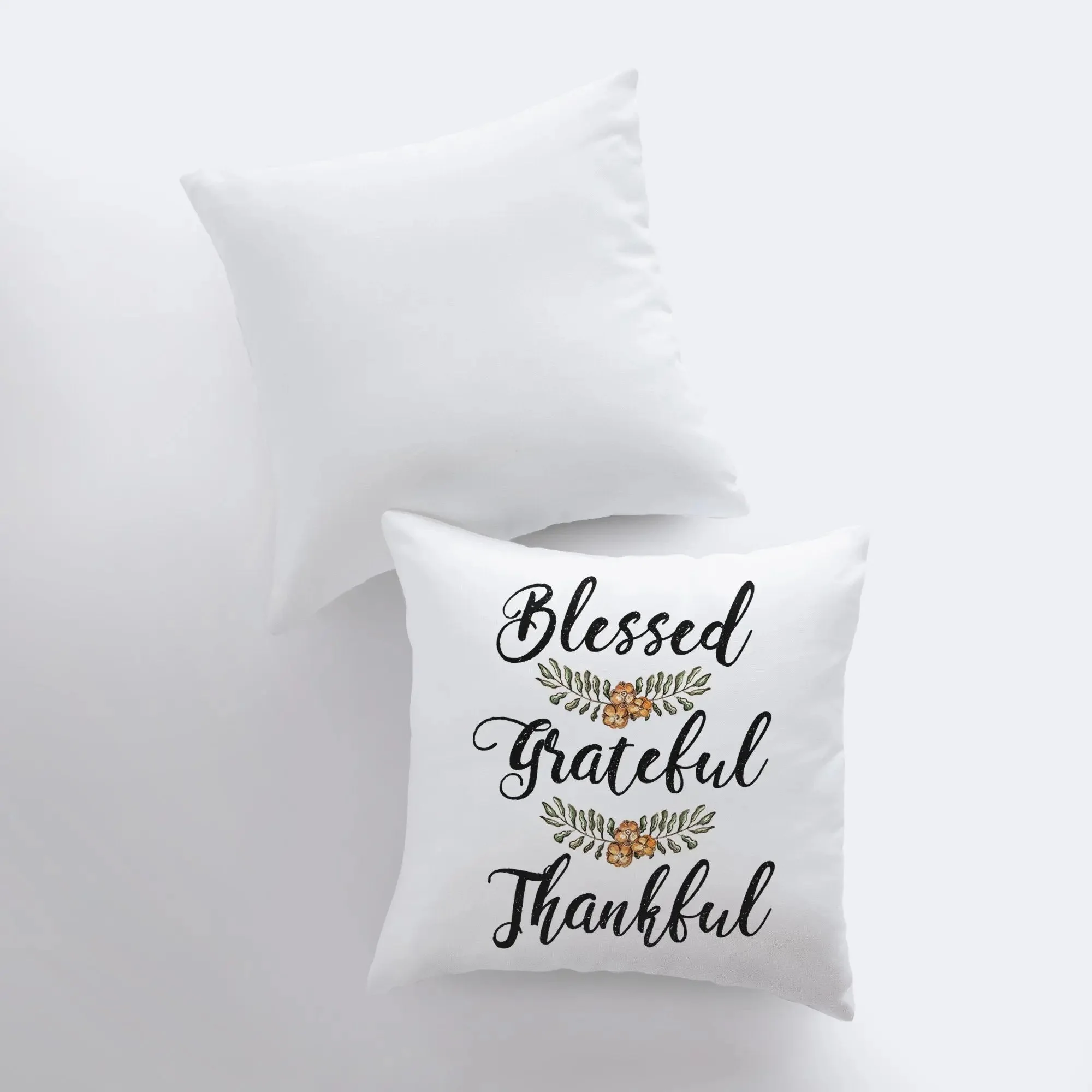 Blessed Grateful Thankful | Pillow Cover | Fall Decor | Cabin Decor Ideas | Fall Decoration | Thanksgiving Decor | Primitive Decor | Gift by UniikPillows - Image 4