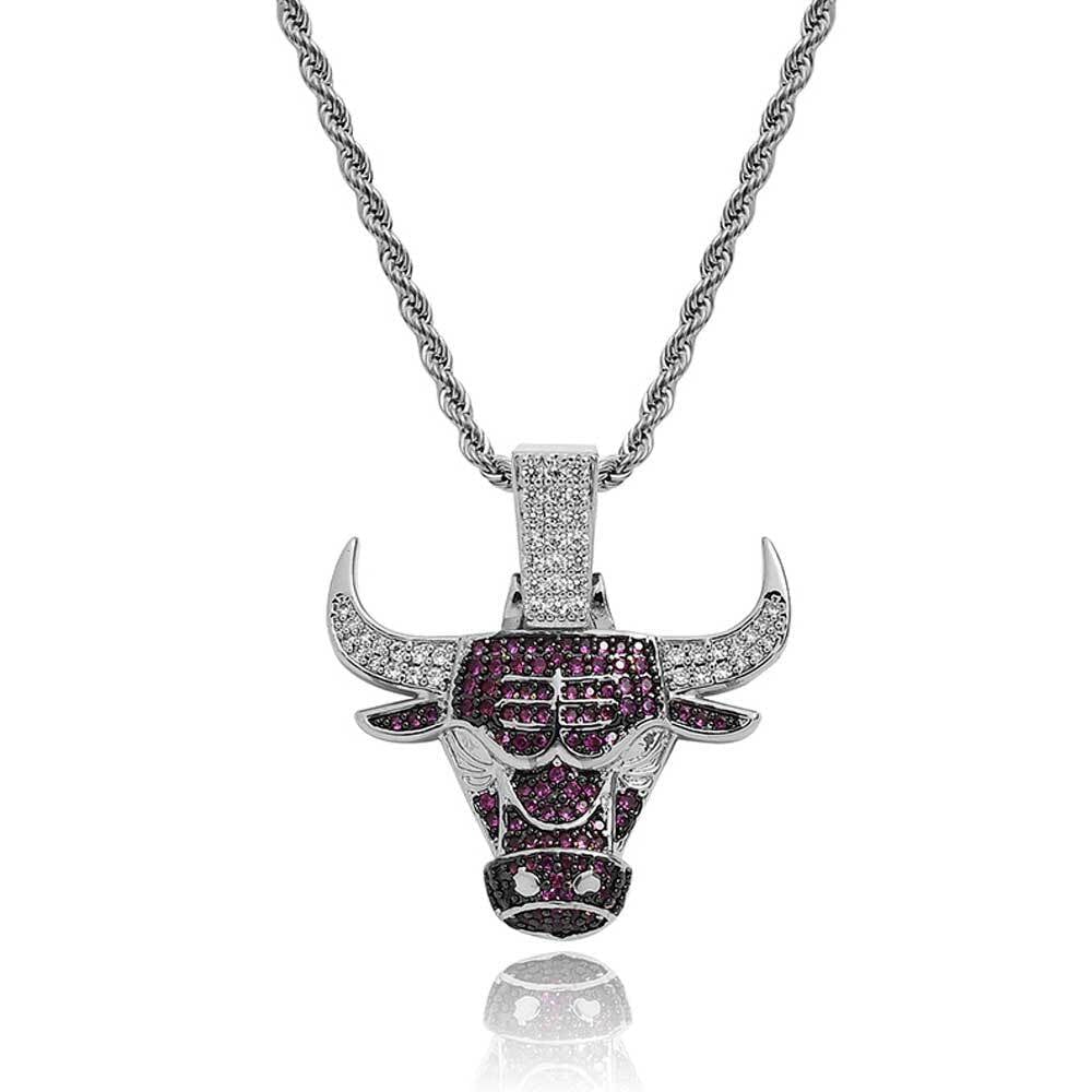 Bling Proud X NBA Chicago Bulls Pendant by Bling Proud | Urban Jewelry Online Store - Image 2