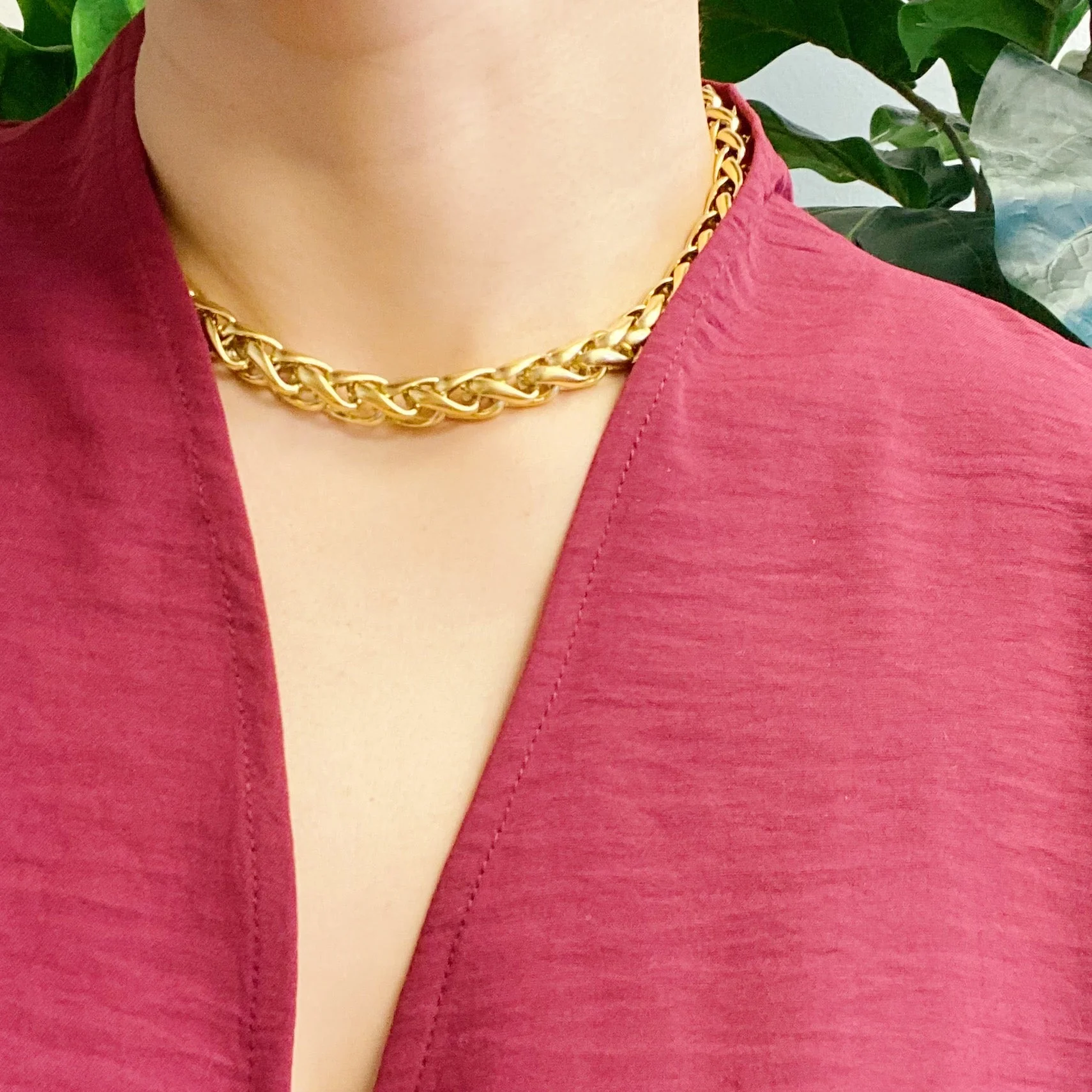 Bold And Edgy Chain Necklace by Ellisonyoung.com - Image 6