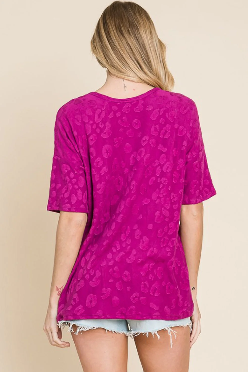 BOMBOM At The Fair Animal Textured Top - Image 2