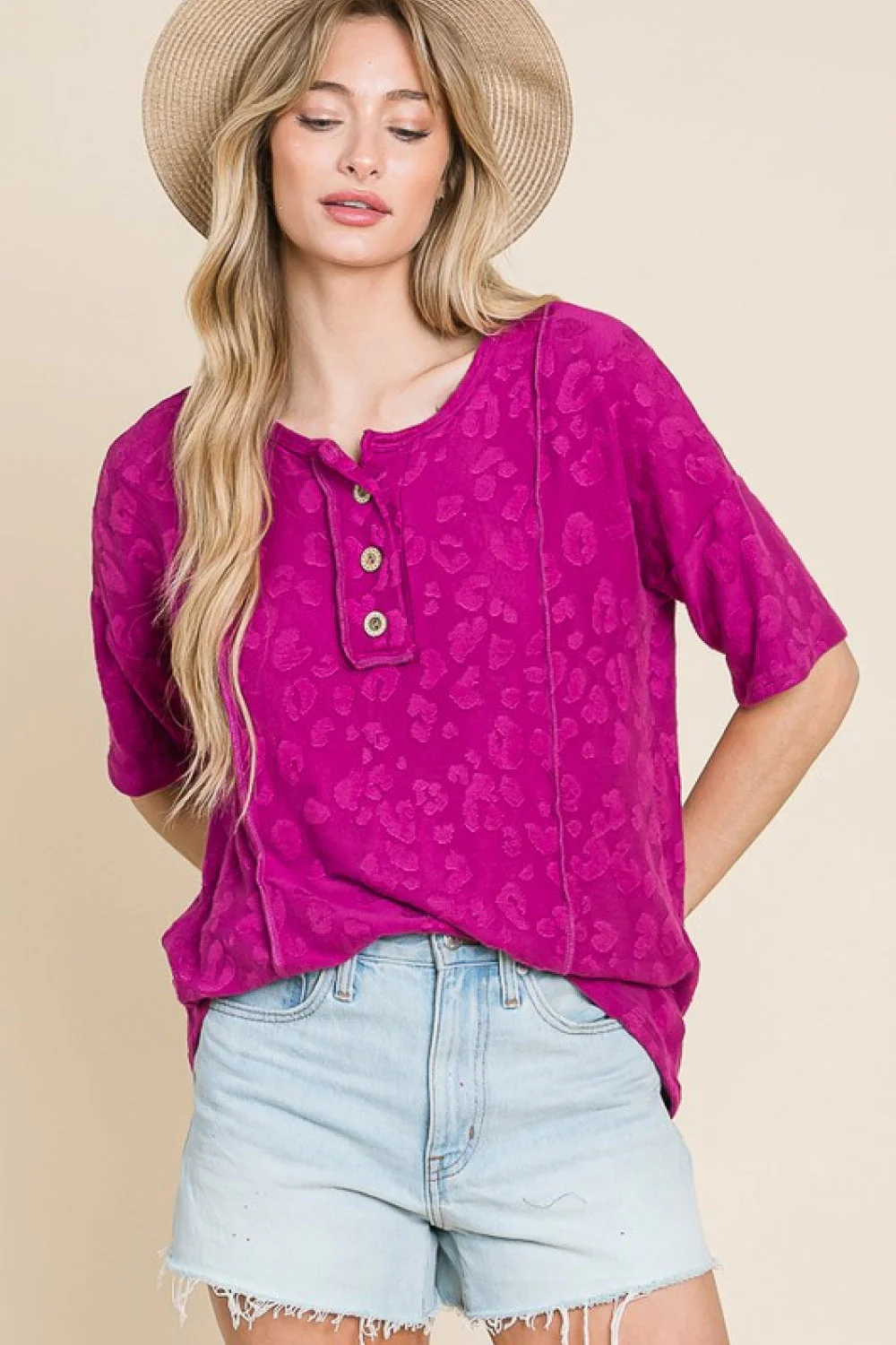 BOMBOM At The Fair Animal Textured Top - Image 4
