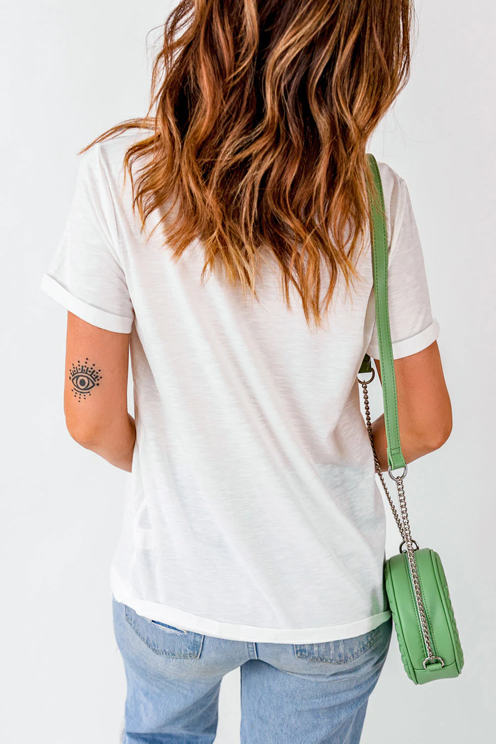 Boot Graphic Round Neck Short Sleeve T-Shirt - Image 2