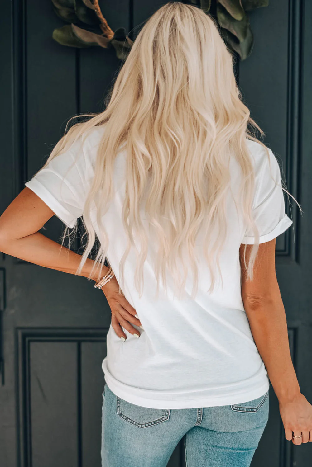 Boot Graphic Round Neck Short Sleeve T-Shirt - Image 4