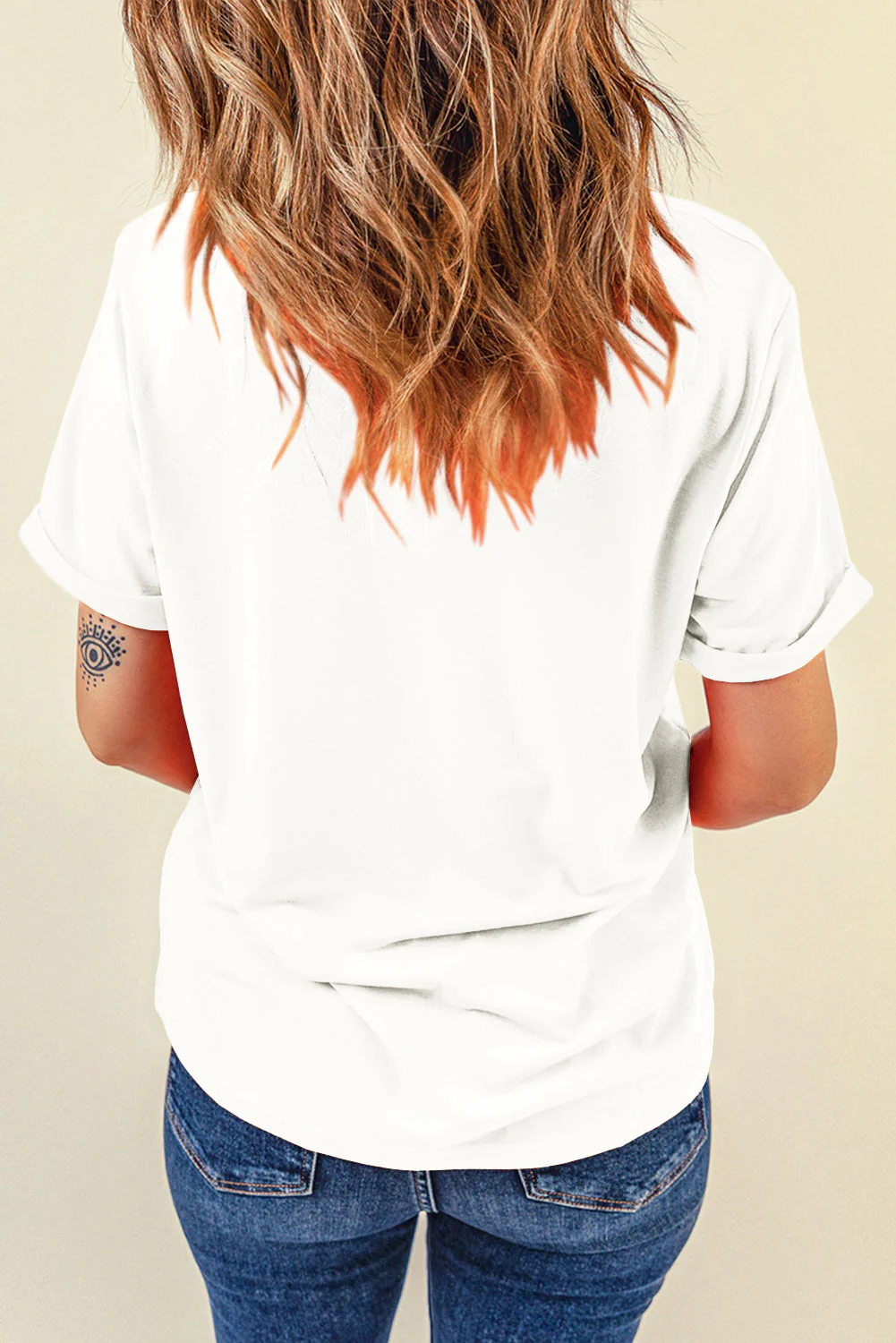 Boot Graphic Round Neck Short Sleeve T-Shirt - Image 4