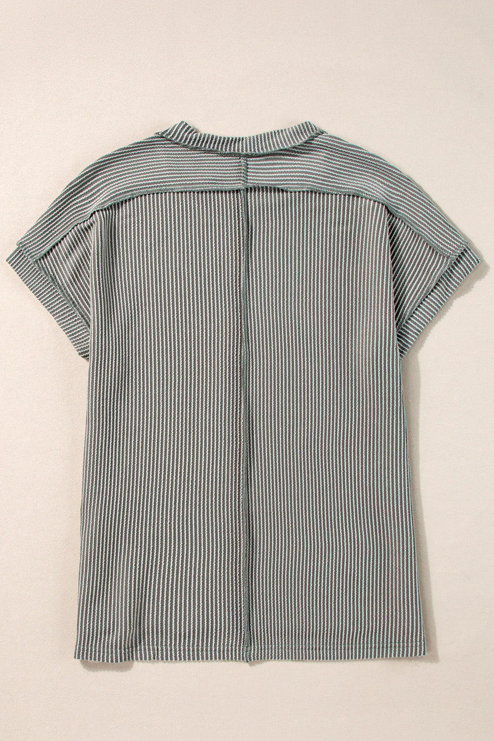 Boots Graphic Striped Round Neck Short Sleeve T-Shirt - Image 3