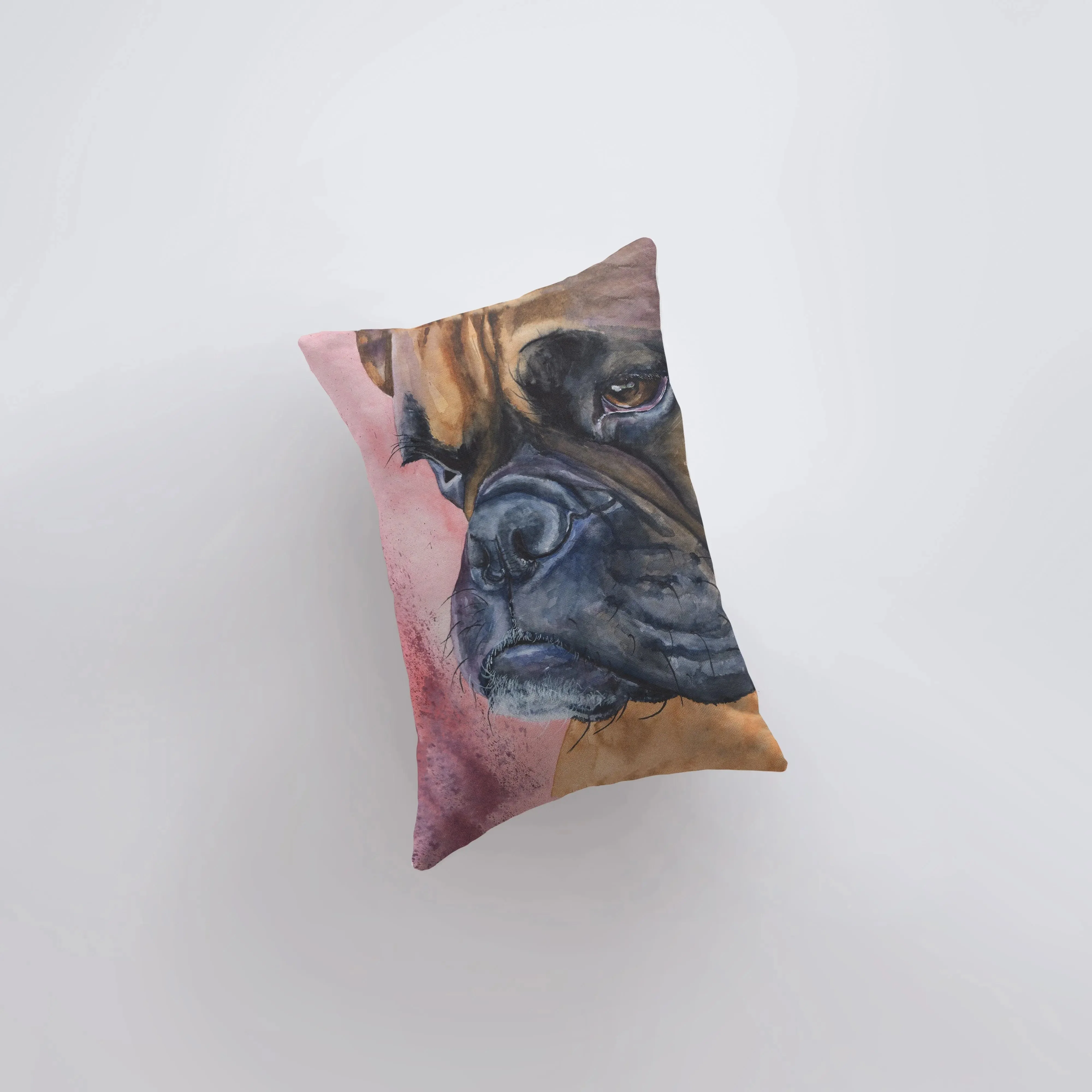 Boxer | Watercolor Tan Boxer | 12x18 | Pillow Cover | Dogs | Home Decor | Custom Dog Pillow | Boxer Mom | Dog Lover Gift | Dog Mom Gift by UniikPillows - Image 3