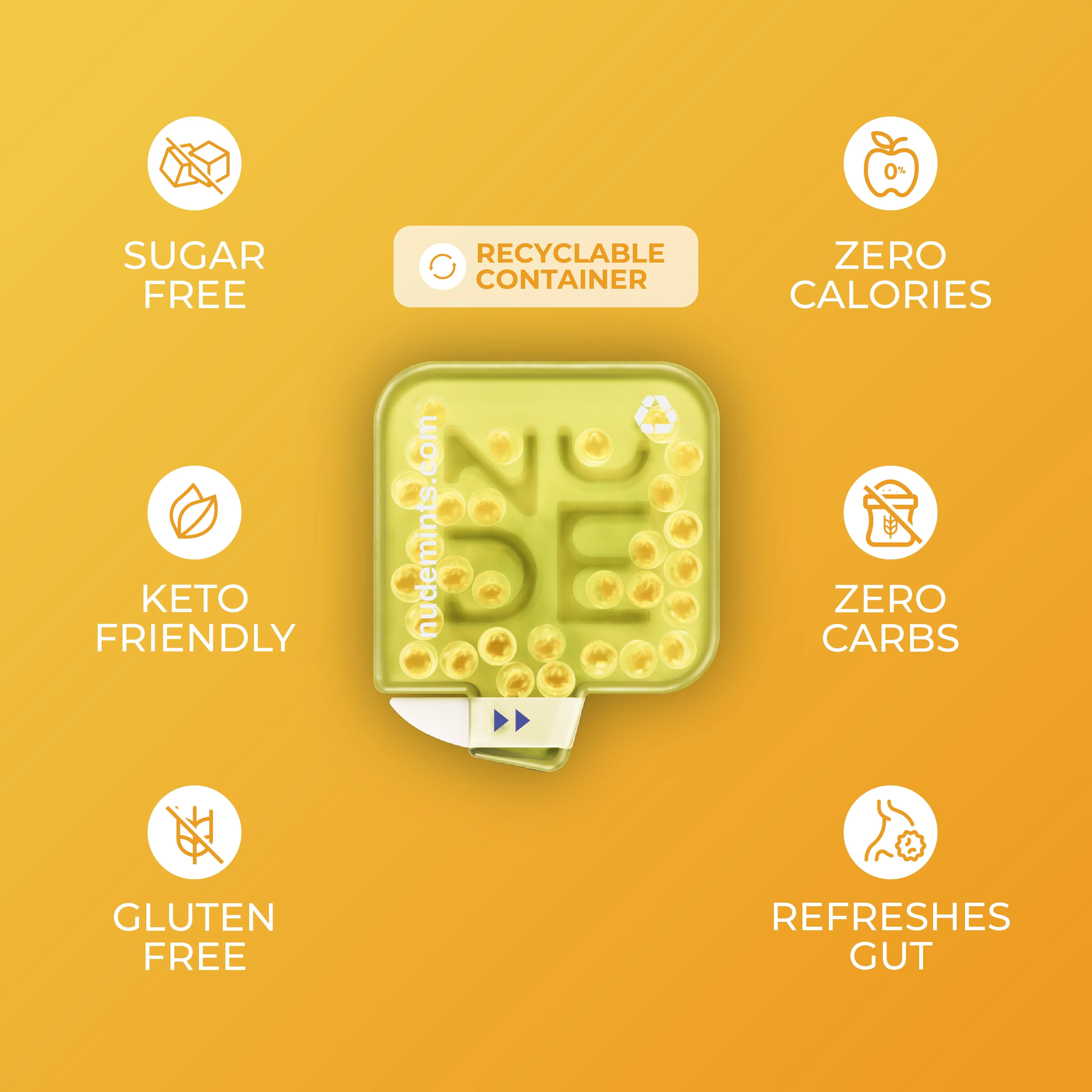 Breath + Gut Mints - Lemon Drop (Lemon Flavor) by NUDE MINTS - Image 5
