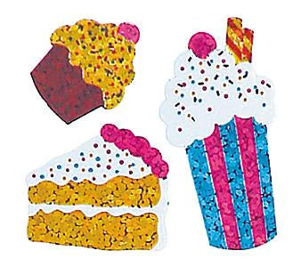 Bulk Roll Prismatic Stickers, Ice Cream Soda and Cake (100 Repeats) by Present Paper - Image 2