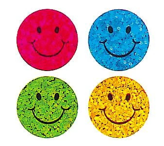 Bulk Roll Prismatic Stickers, Mini Happy Faces (100 Repeats) by Present Paper - Image 2