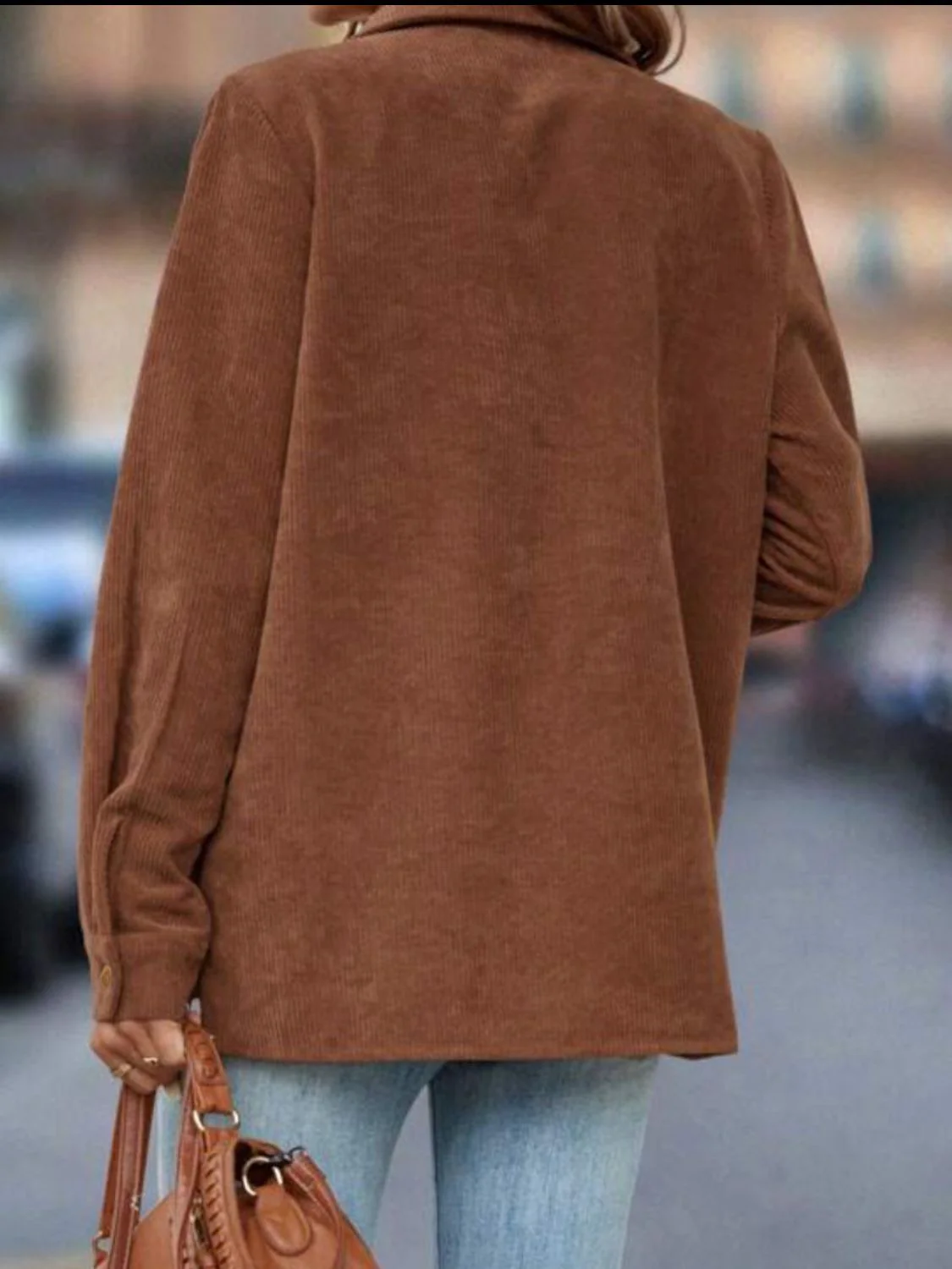 Button Down Long Sleeve Shacket - Image 2