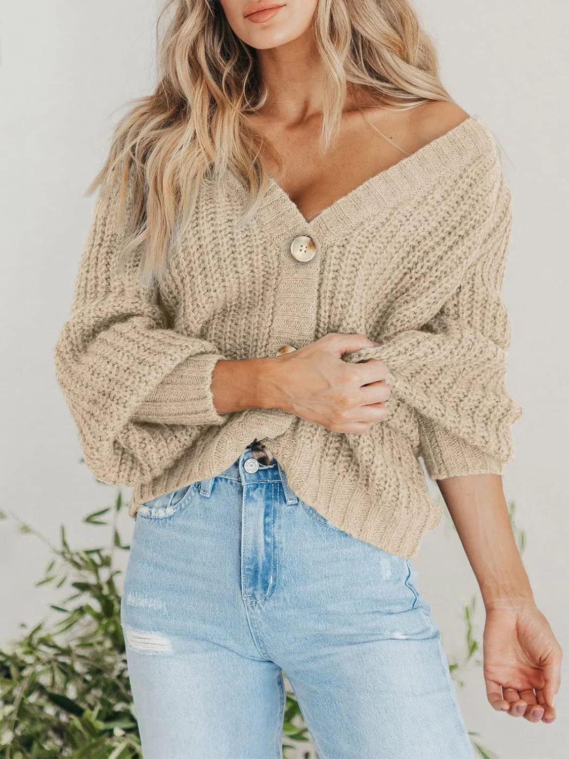 Button Up Long Sleeve Cardigan - Image 5