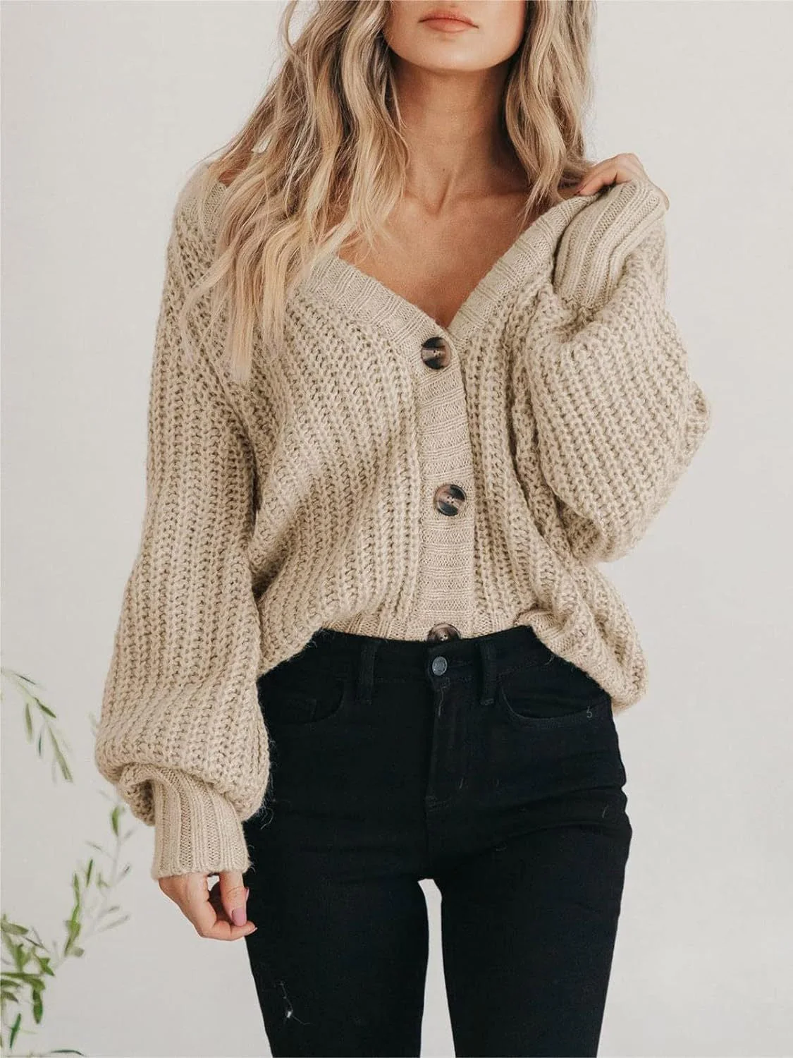 Button Up Long Sleeve Cardigan - Image 7