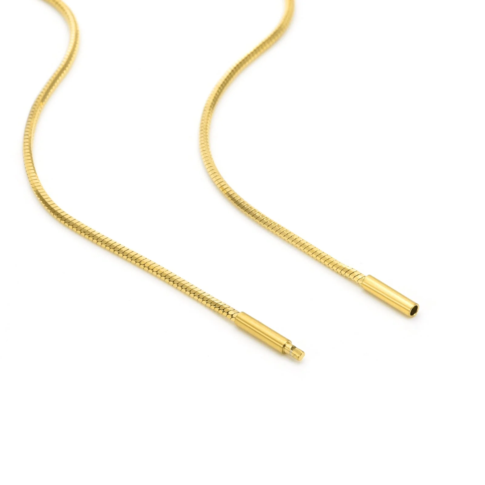 C001G B.Tiff Gold Octagonal Herringbone Chain Necklace by B.Tiff New York - Image 2