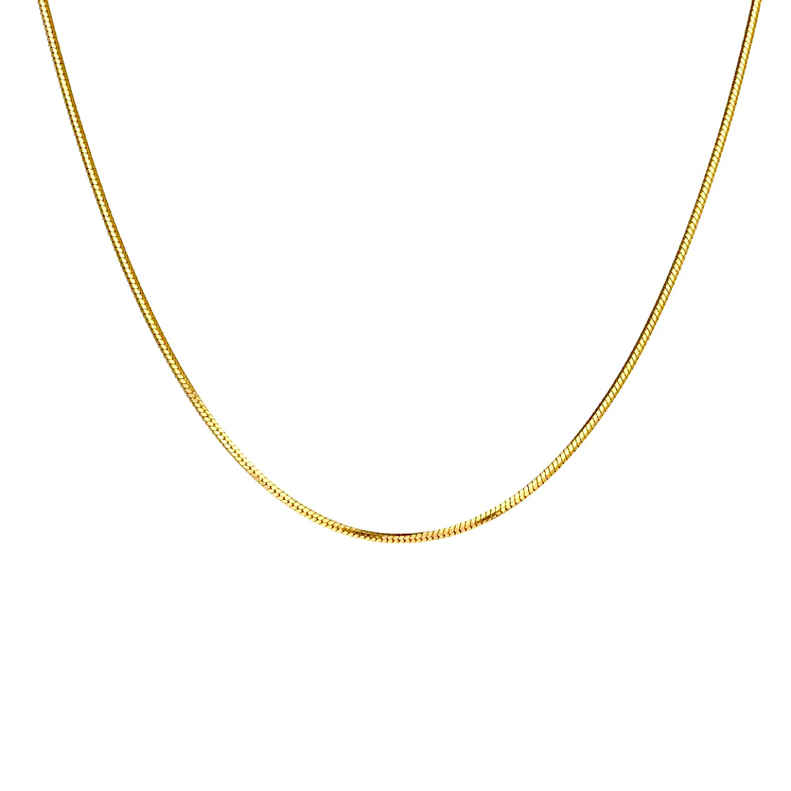 C001G B.Tiff Gold Octagonal Herringbone Chain Necklace by B.Tiff New York - Image 3