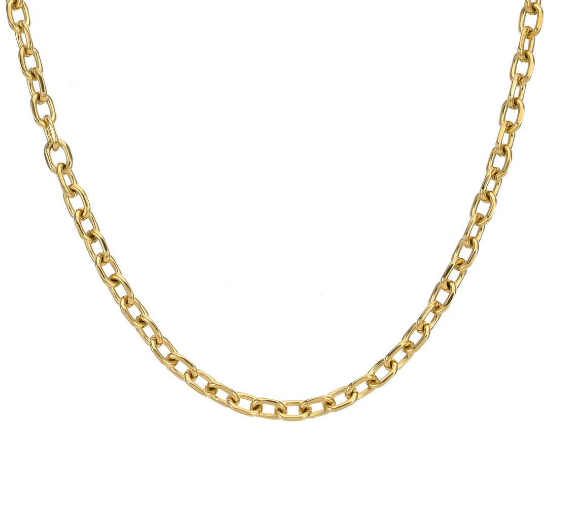 C007G B.Tiff Gold Cable Link Chain Necklace by B.Tiff New York - Image 3