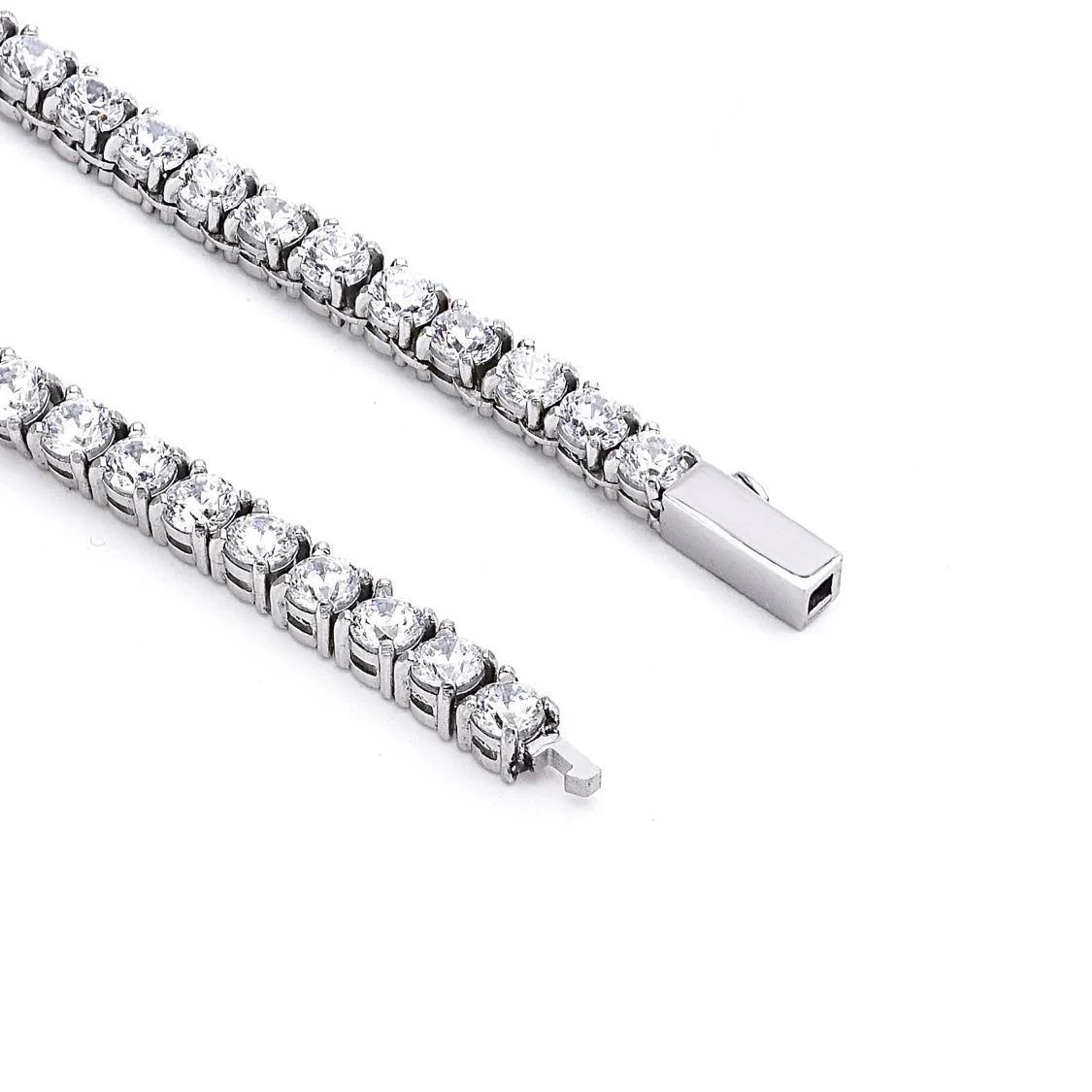 C103W B.Tiff 3mm Tennis Necklace by B.Tiff New York - Image 3