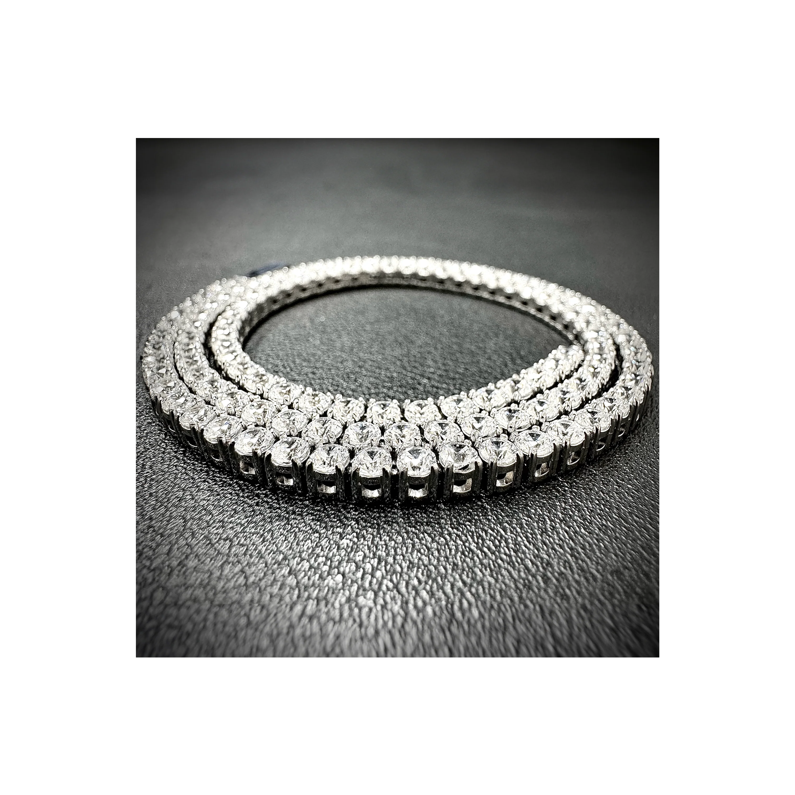 C103W B.Tiff 3mm Tennis Necklace by B.Tiff New York - Image 7