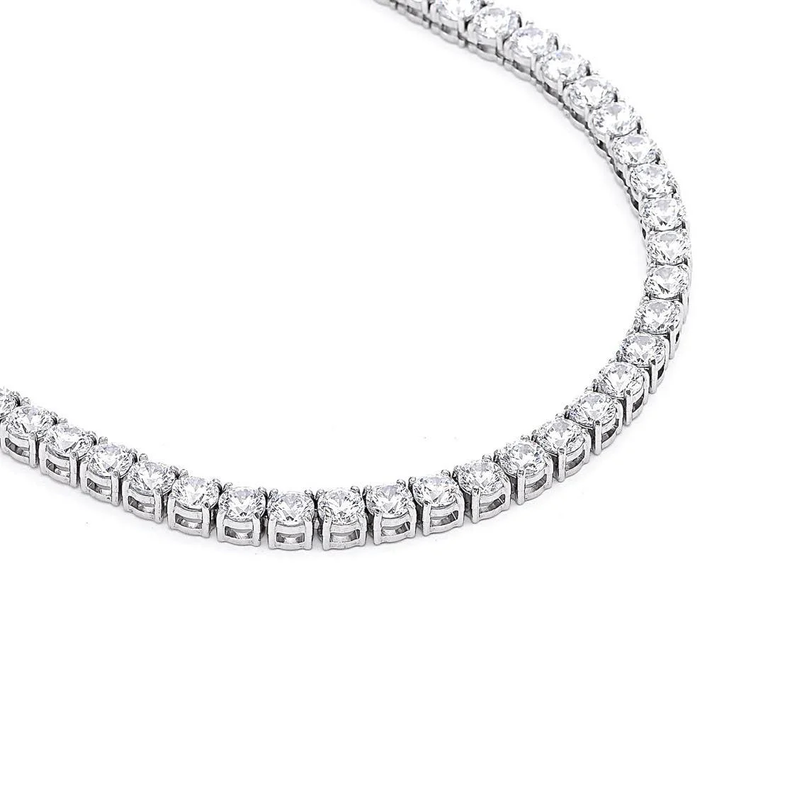 C105W B.Tiff 5mm Tennis Necklace by B.Tiff New York - Image 2