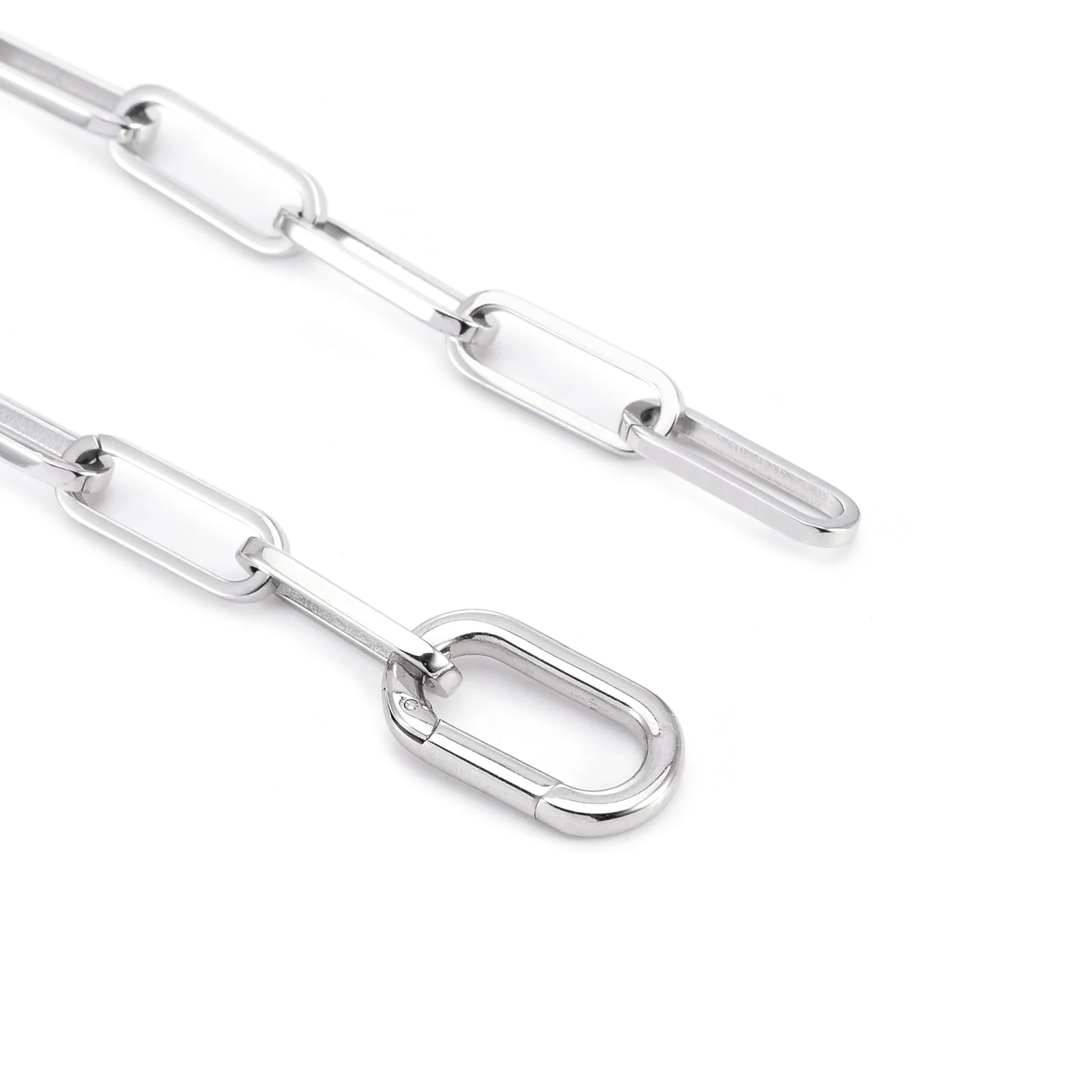 C860W B.Tiff "Jemma" Paperclip Flat Long Adjustable Link Necklace by B.Tiff New York - Image 2