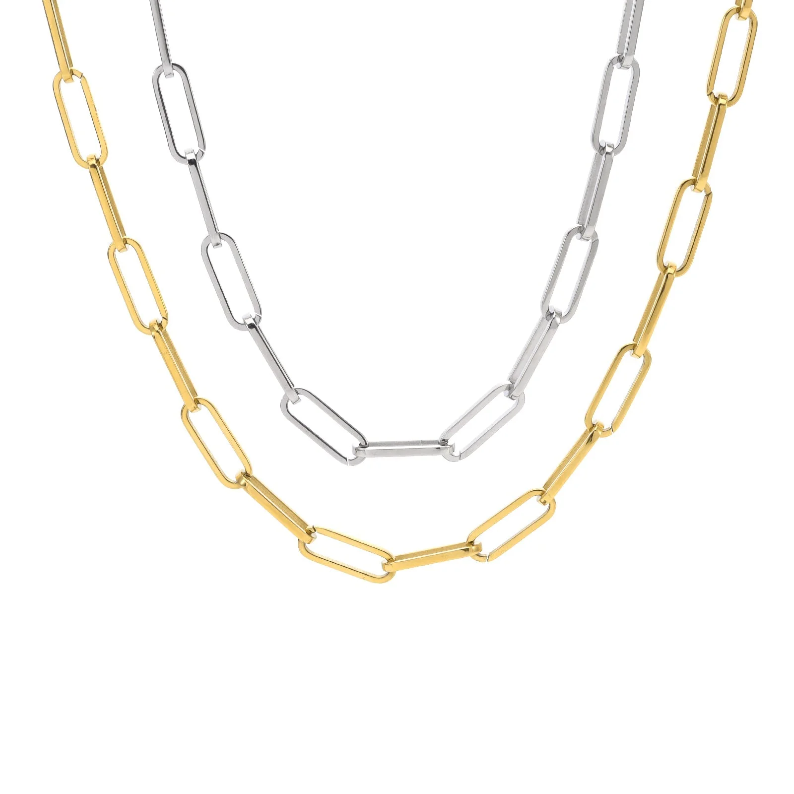 C860W B.Tiff "Jemma" Paperclip Flat Long Adjustable Link Necklace by B.Tiff New York - Image 5