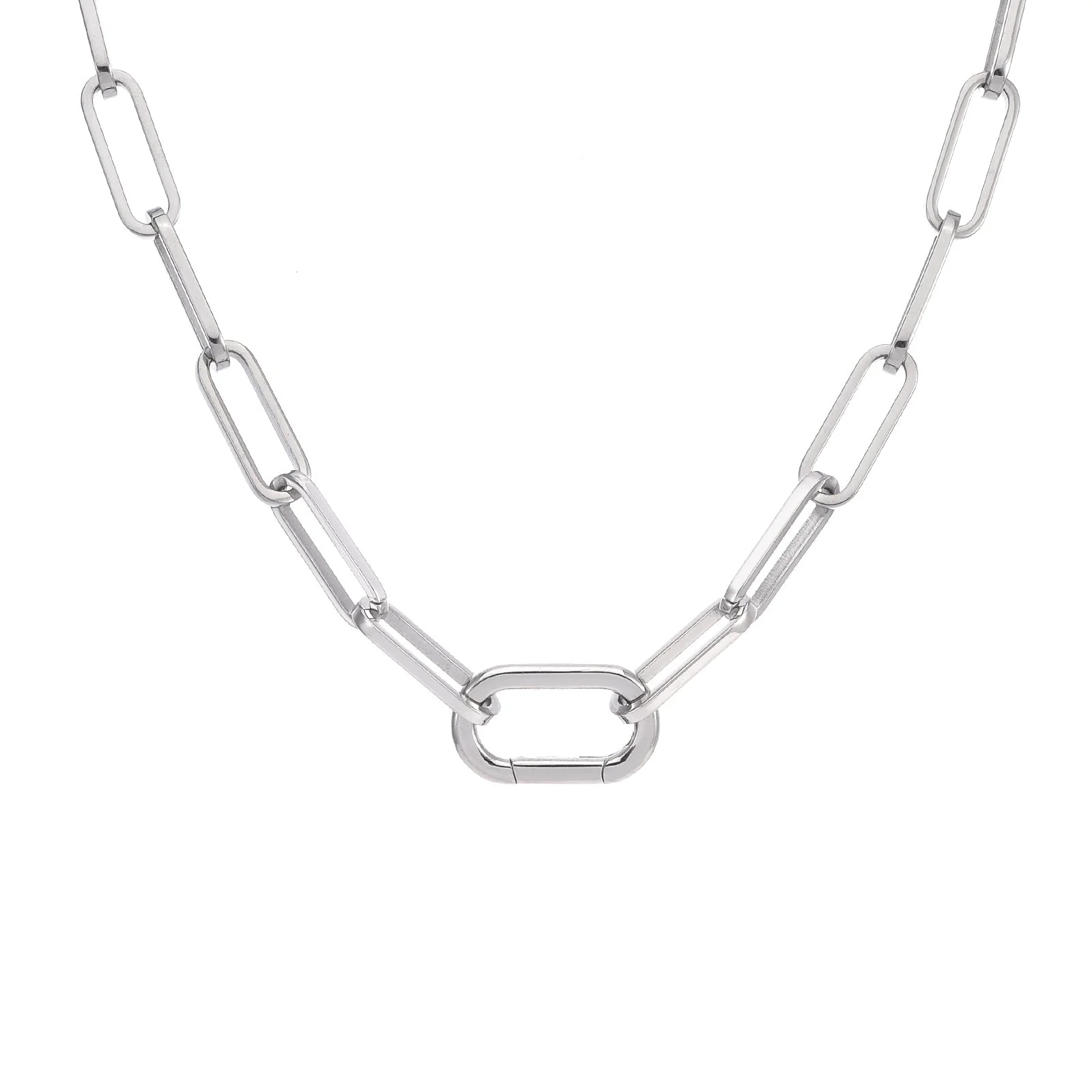 C860W B.Tiff "Jemma" Paperclip Flat Long Adjustable Link Necklace by B.Tiff New York - Image 6