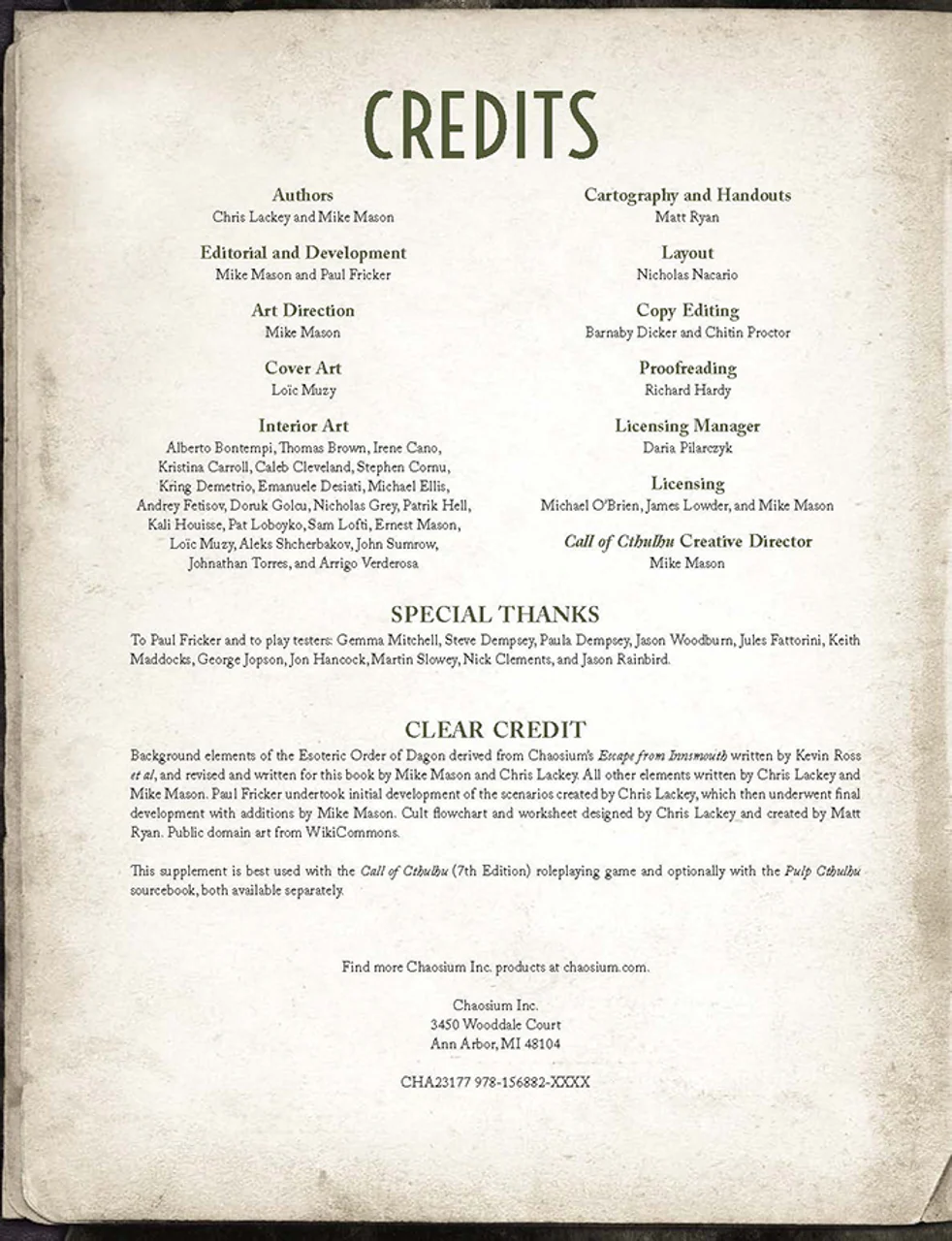 Call of Cthulhu: Cults of Cthulhu - Image 3