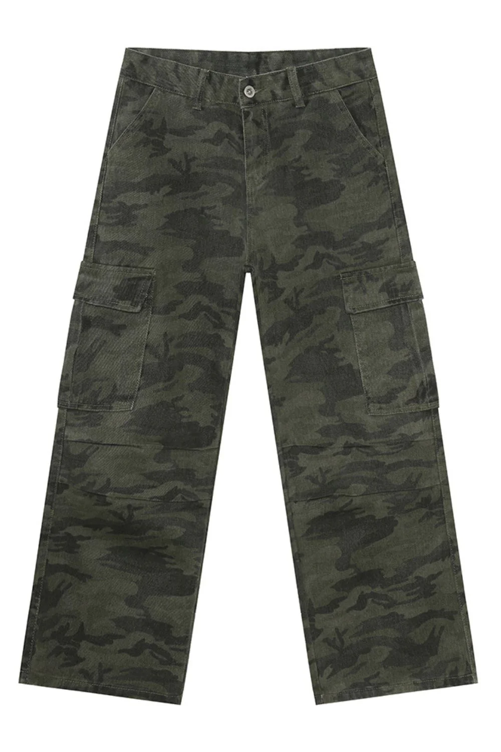 Camouflage Cargo Jeans with Pockets - Image 5