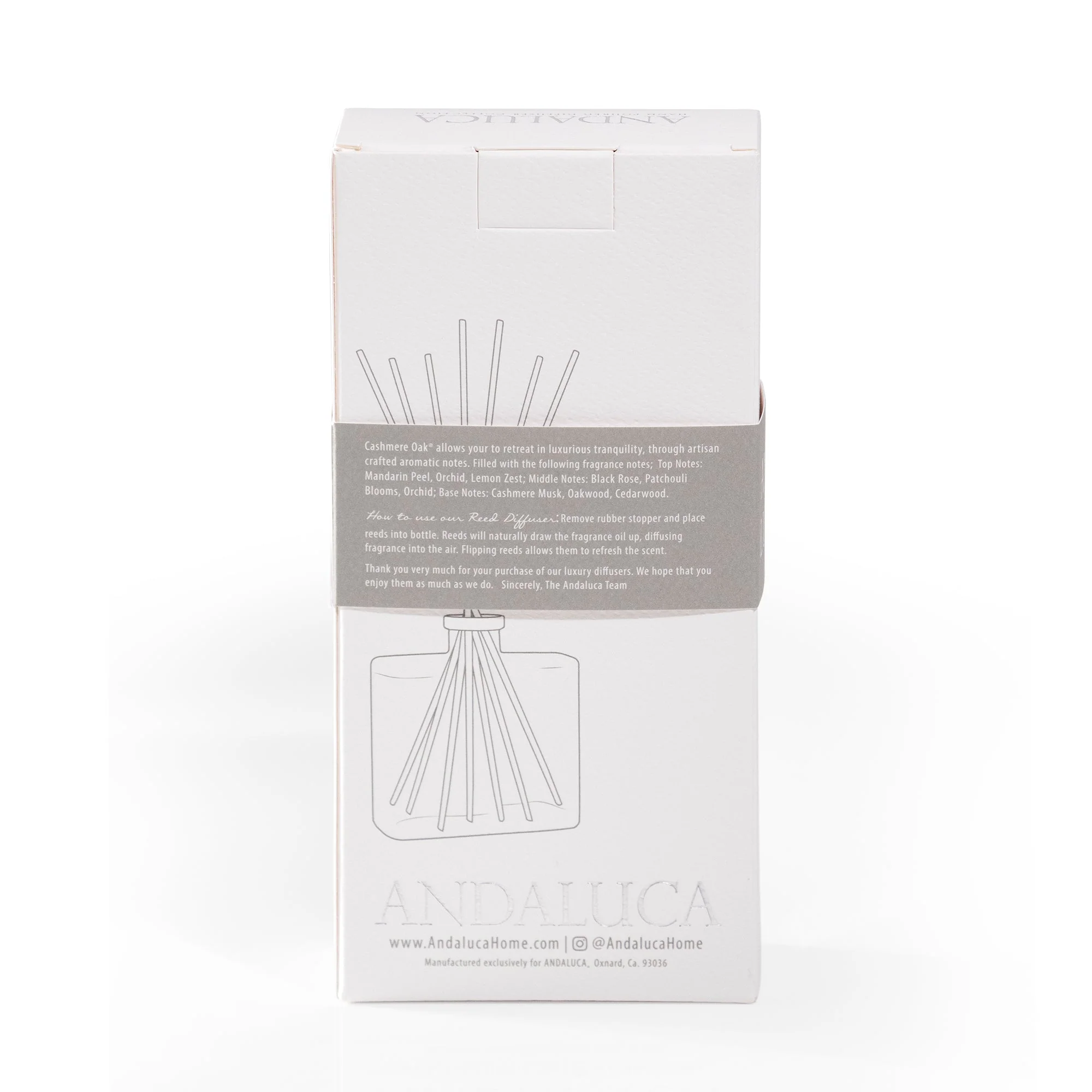 Cashmere Oak Reed Diffuser by Andaluca Home - Image 4