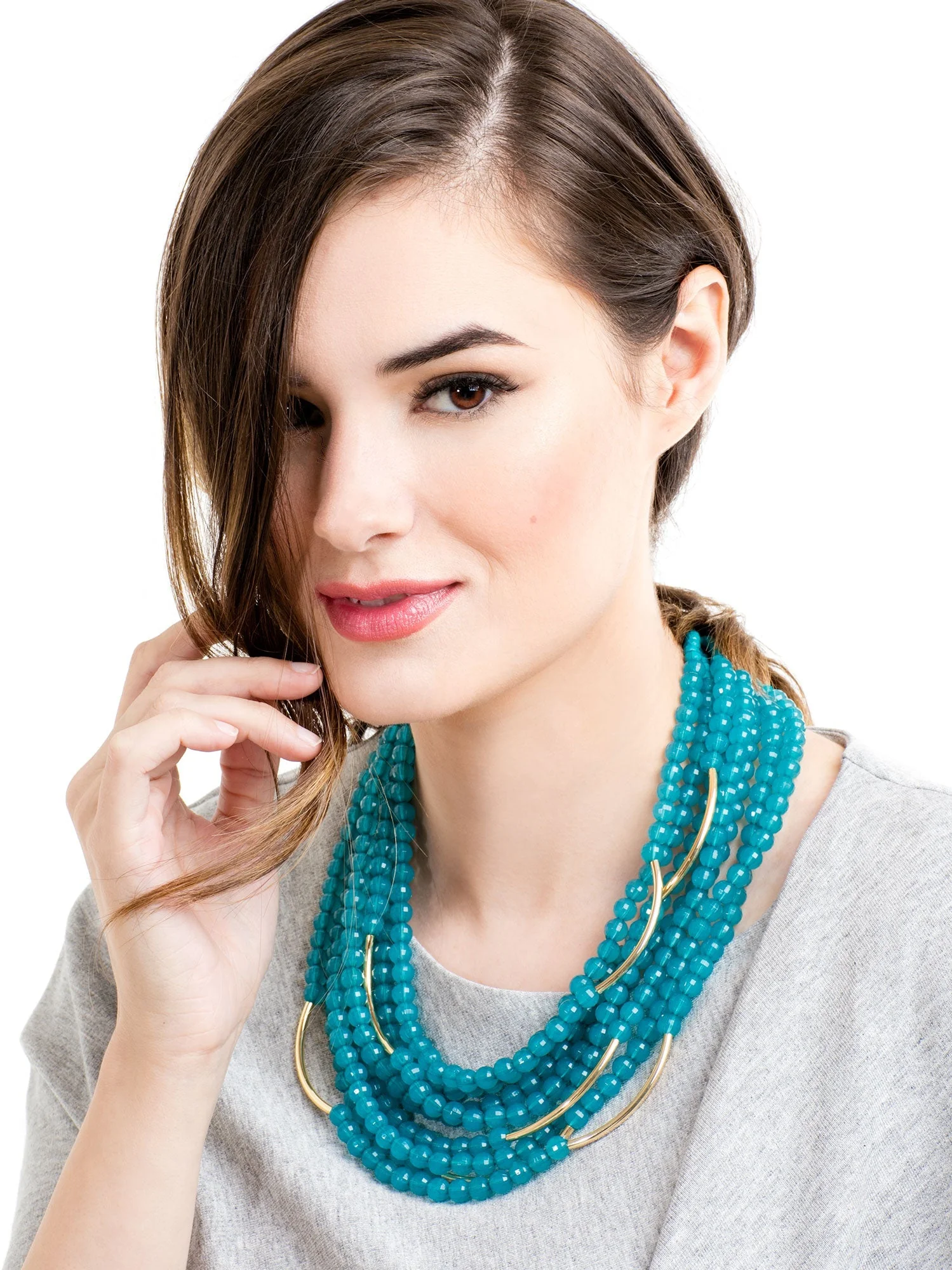 Catch The Wave Beaded Necklace by ZENZII - Image 2