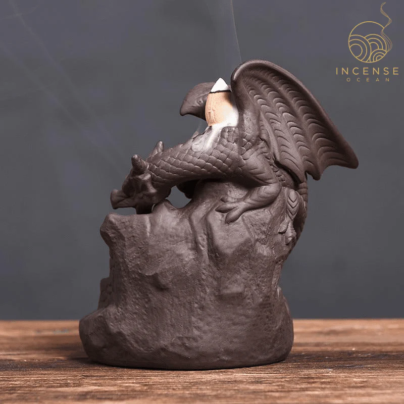 Ceramic Dragon Backflow Incense Burner by incenseocean - Image 2