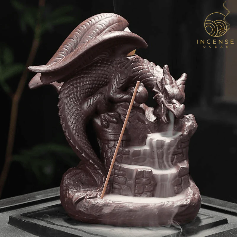 Ceramic Dragon Backflow Incense Burner by incenseocean - Image 3