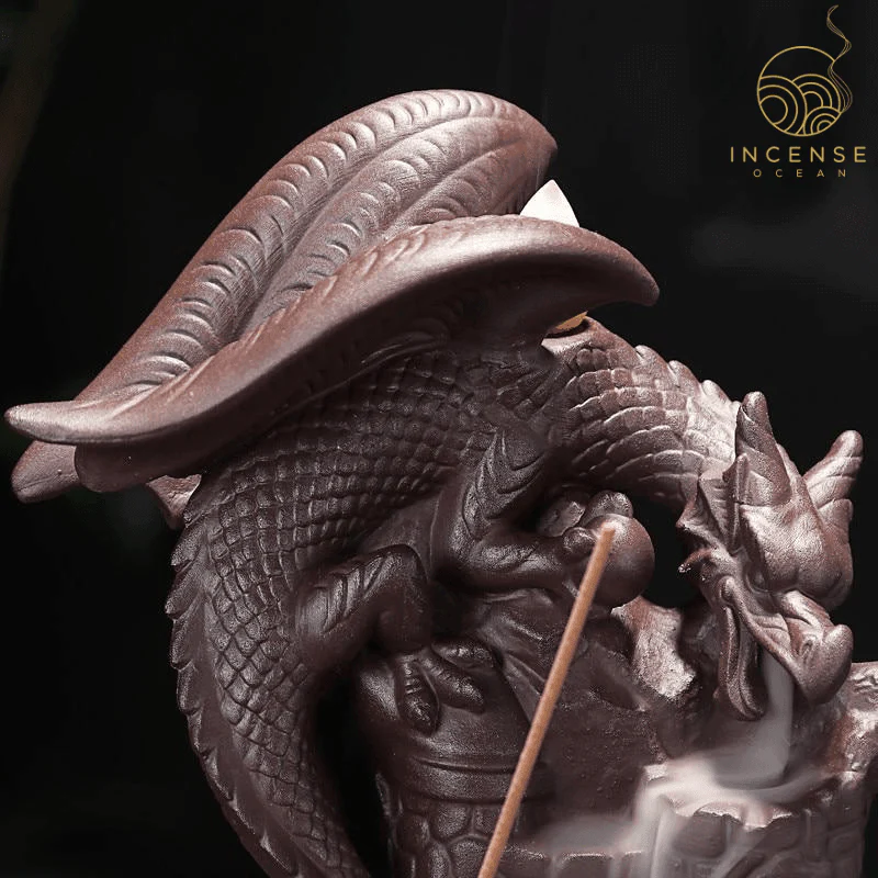 Ceramic Dragon Backflow Incense Burner by incenseocean - Image 4