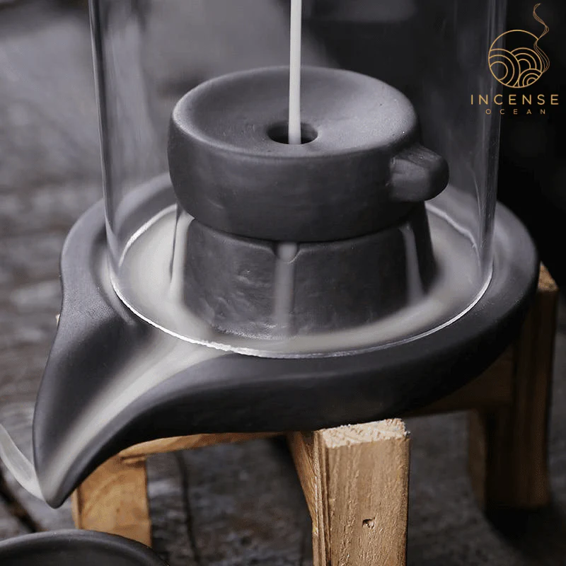 Ceramic Waterfall Incense Burner with Cover by incenseocean - Image 2
