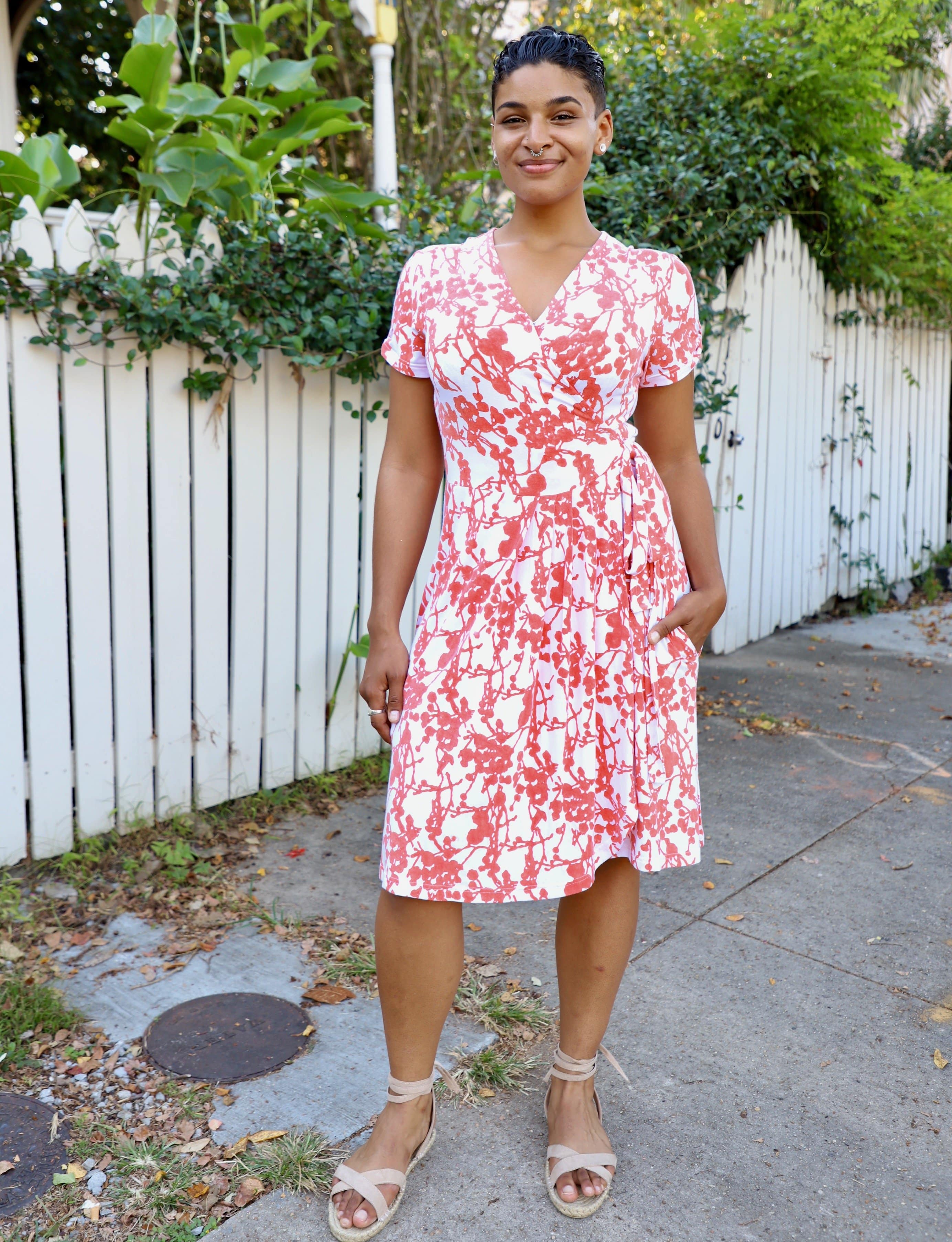 Charmed Organic Wrap Dress by Passion Lilie - Image 3