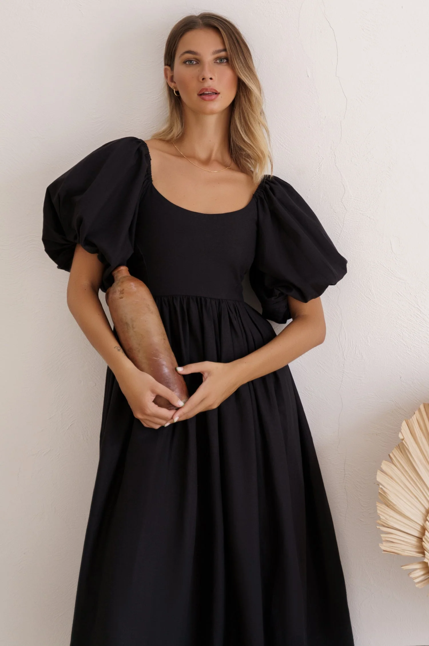 Cherie Puff Sleeve Midi Dress by ELF - Image 25