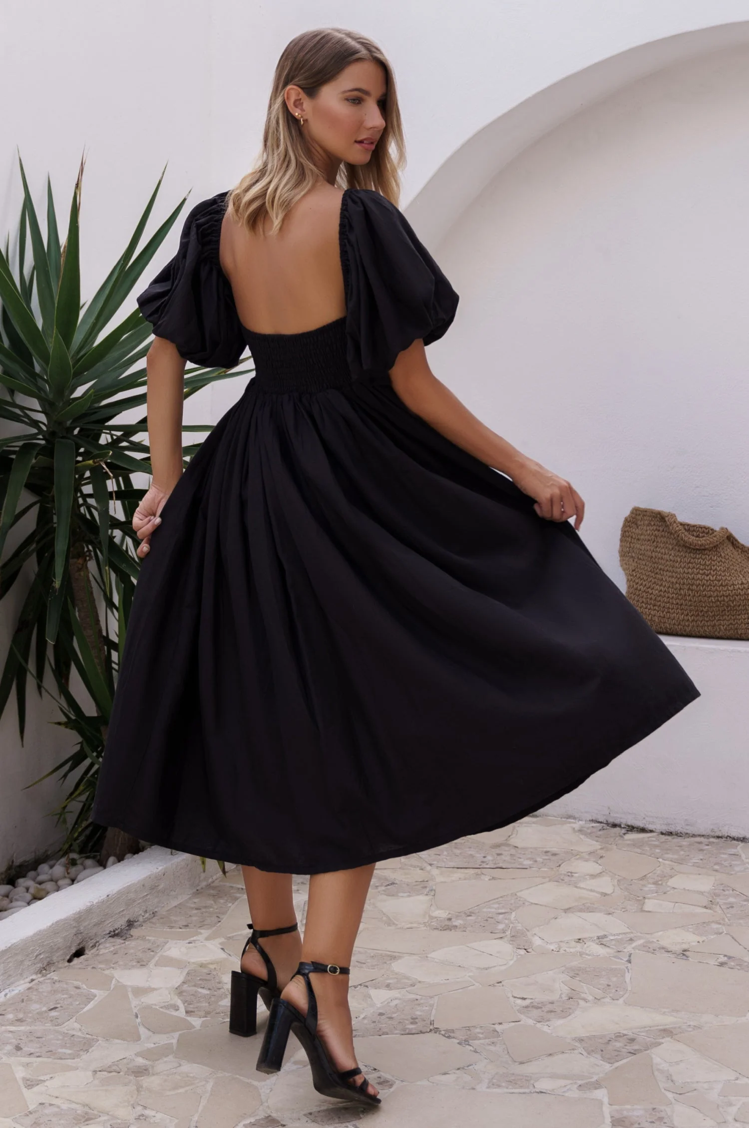 Cherie Puff Sleeve Midi Dress by ELF - Image 27
