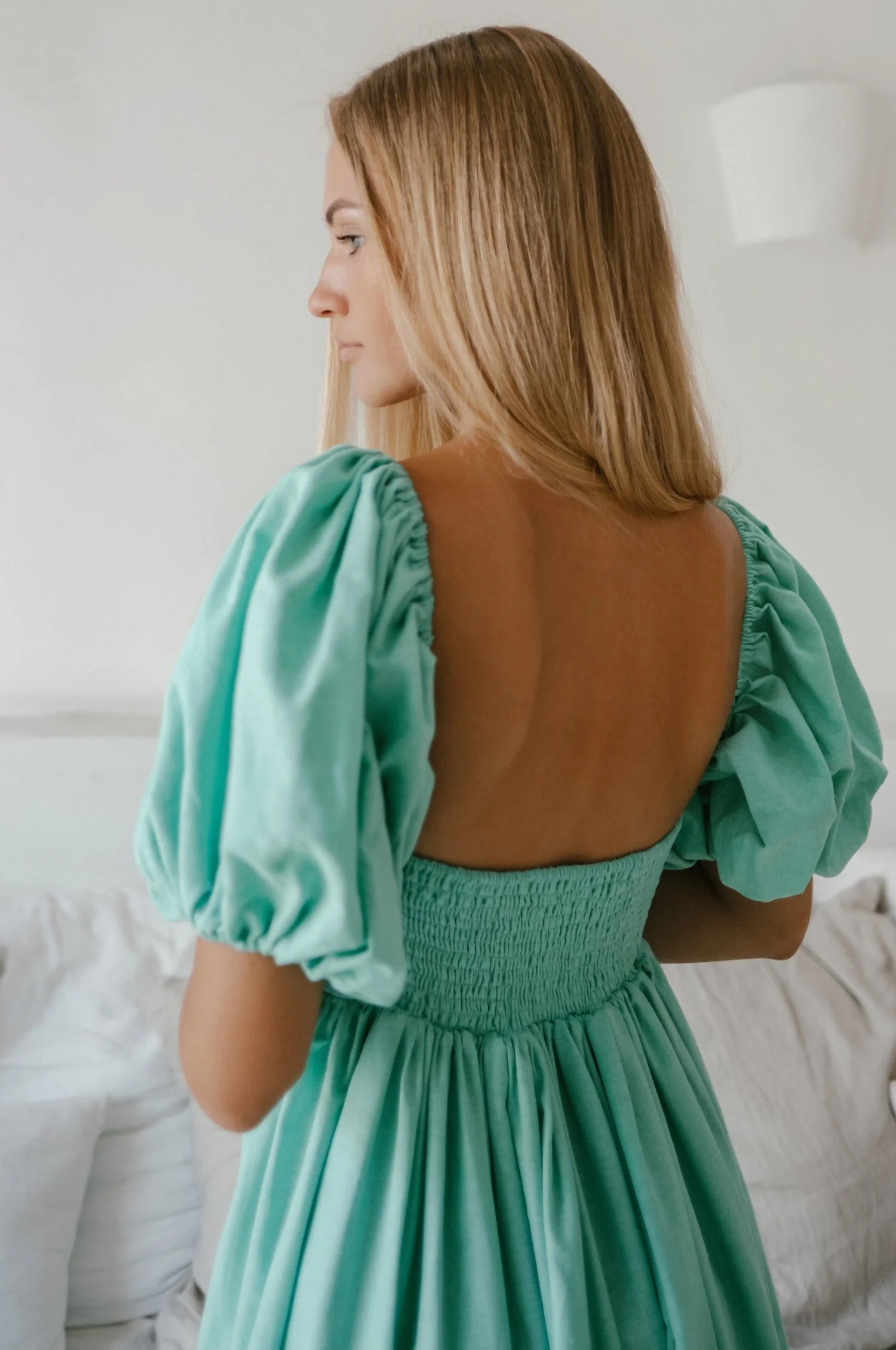 Cherie Puff Sleeve Midi Dress by ELF - Image 55