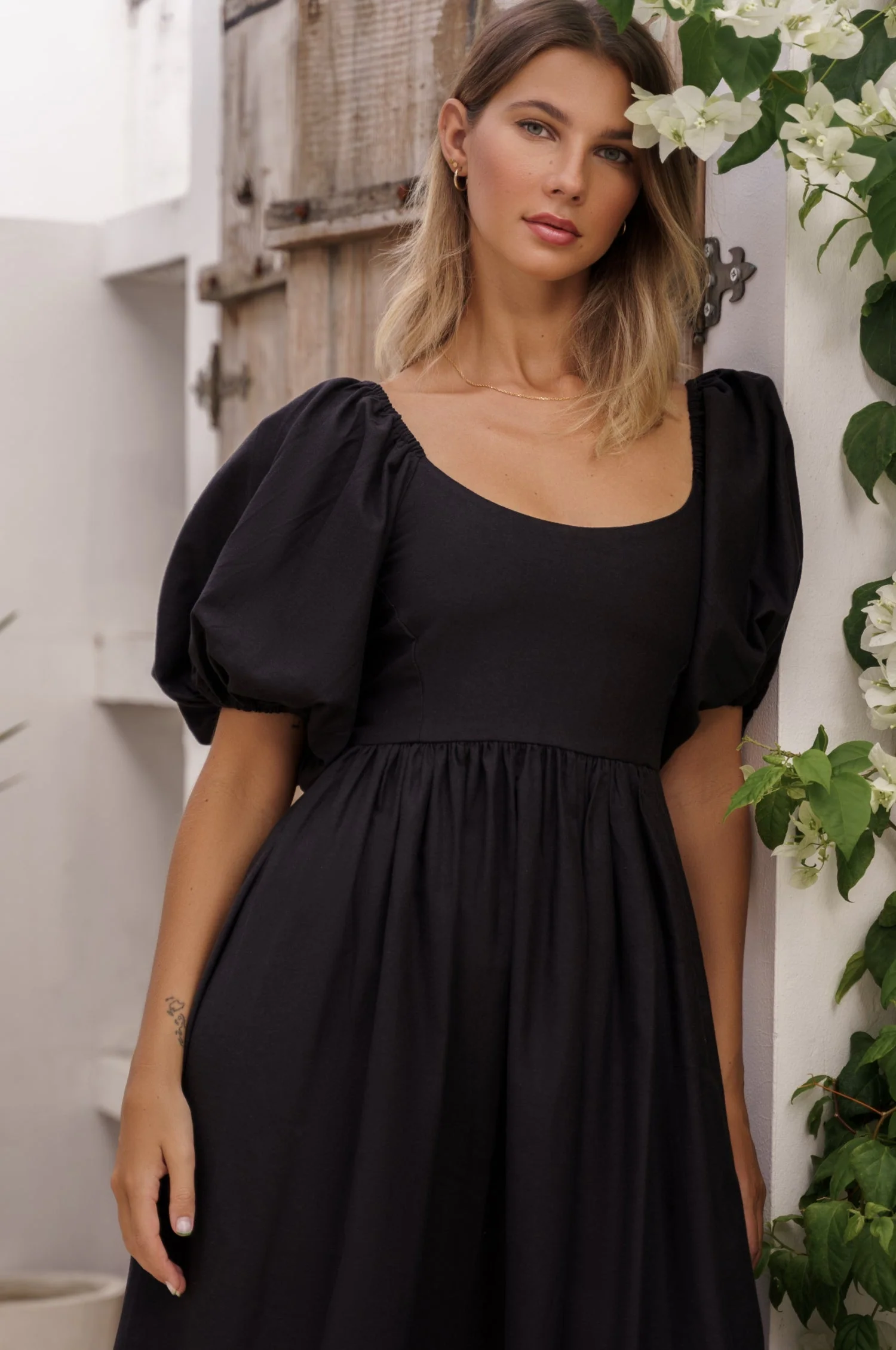 Cherie Puff Sleeve Midi Dress by ELF - Image 18