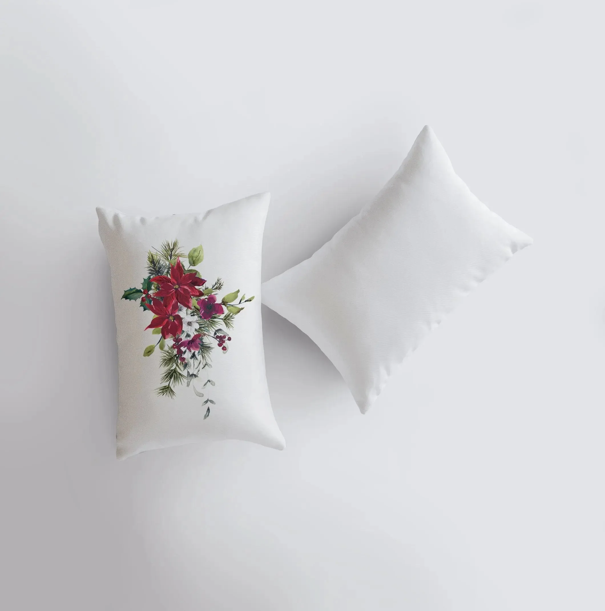 Christmas Poinsettia Throw Pillow Cover| Christmas Pillowcase | 18x12 | Holiday Decor | Christmas tree | Christmas Gifts | Room Decor by UniikPillows - Image 4