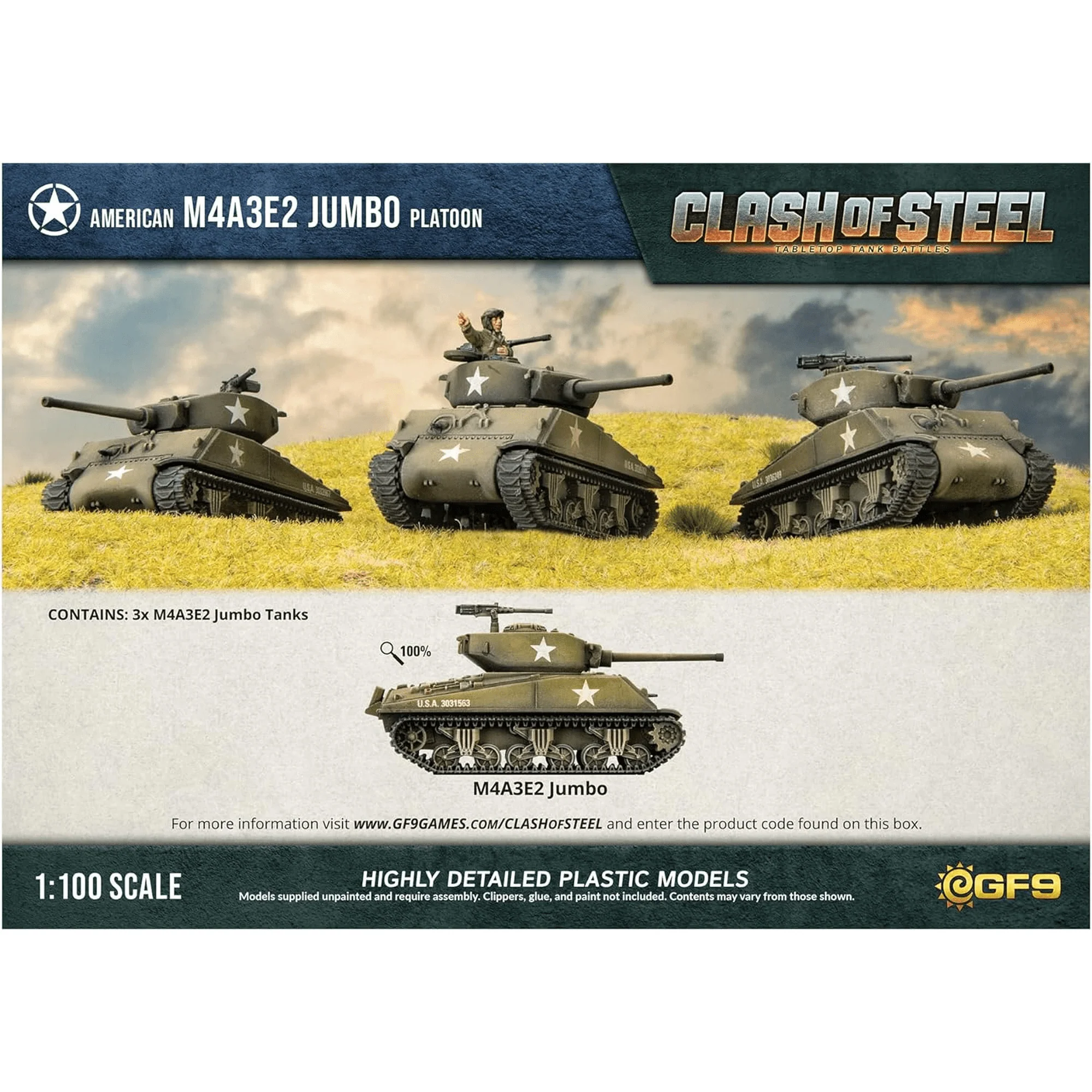 Clash of Steel - American: M4A3E2 Jumbo Platoon - Image 2