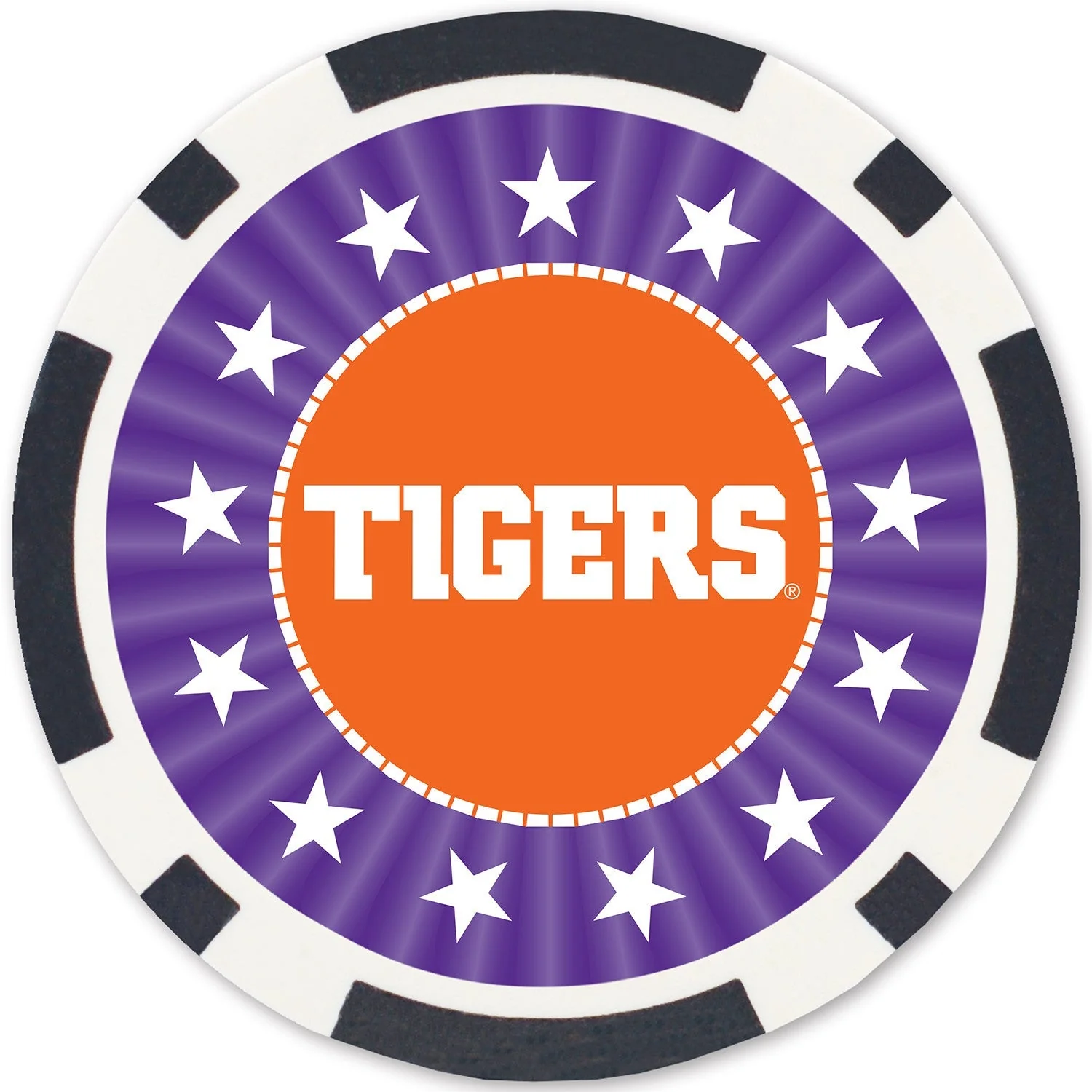 Clemson Tigers 100 Piece Poker Chips by MasterPieces Puzzle Company INC - Image 4