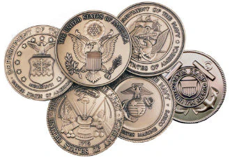 Coast Guard Service Medallion, Brass Coast Guard Medallion. by The Military Gift Store - Image 3