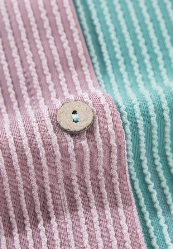 Color Block Corded Button Up Shacket - Image 10