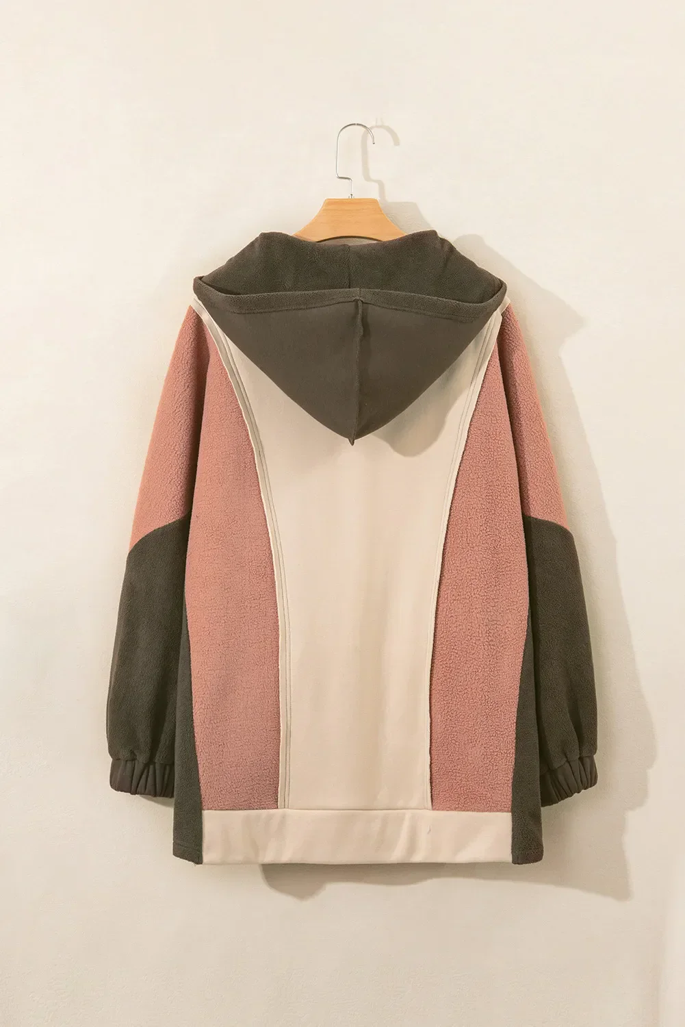 Color Block Long Sleeve Hoodie - Image 3