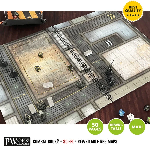 Combat Book 2: Sci-Fi Rewritable Combat Maps for Tabletop RPGs - Image 3